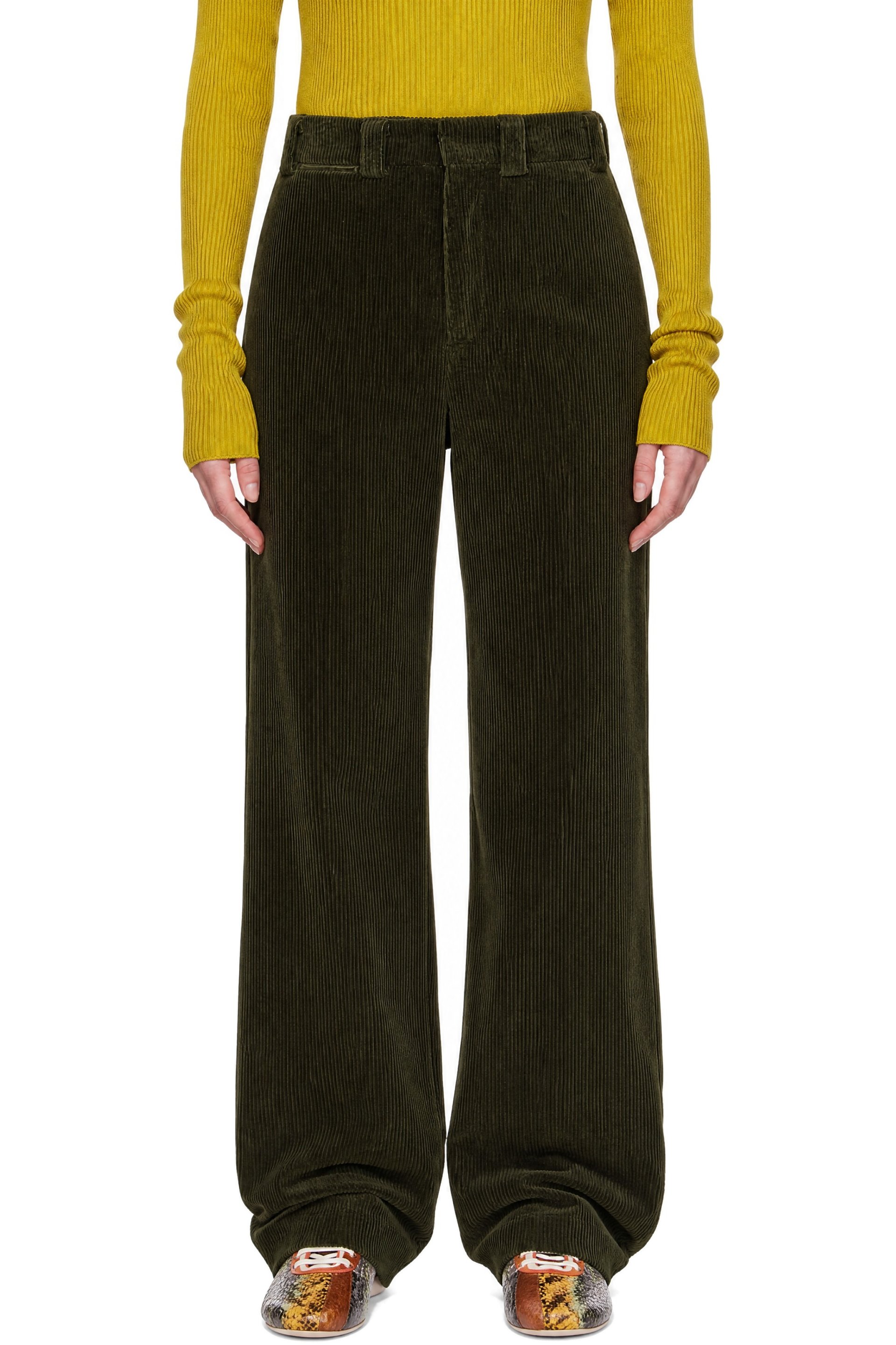 Rier - Green Corduroy Trousers