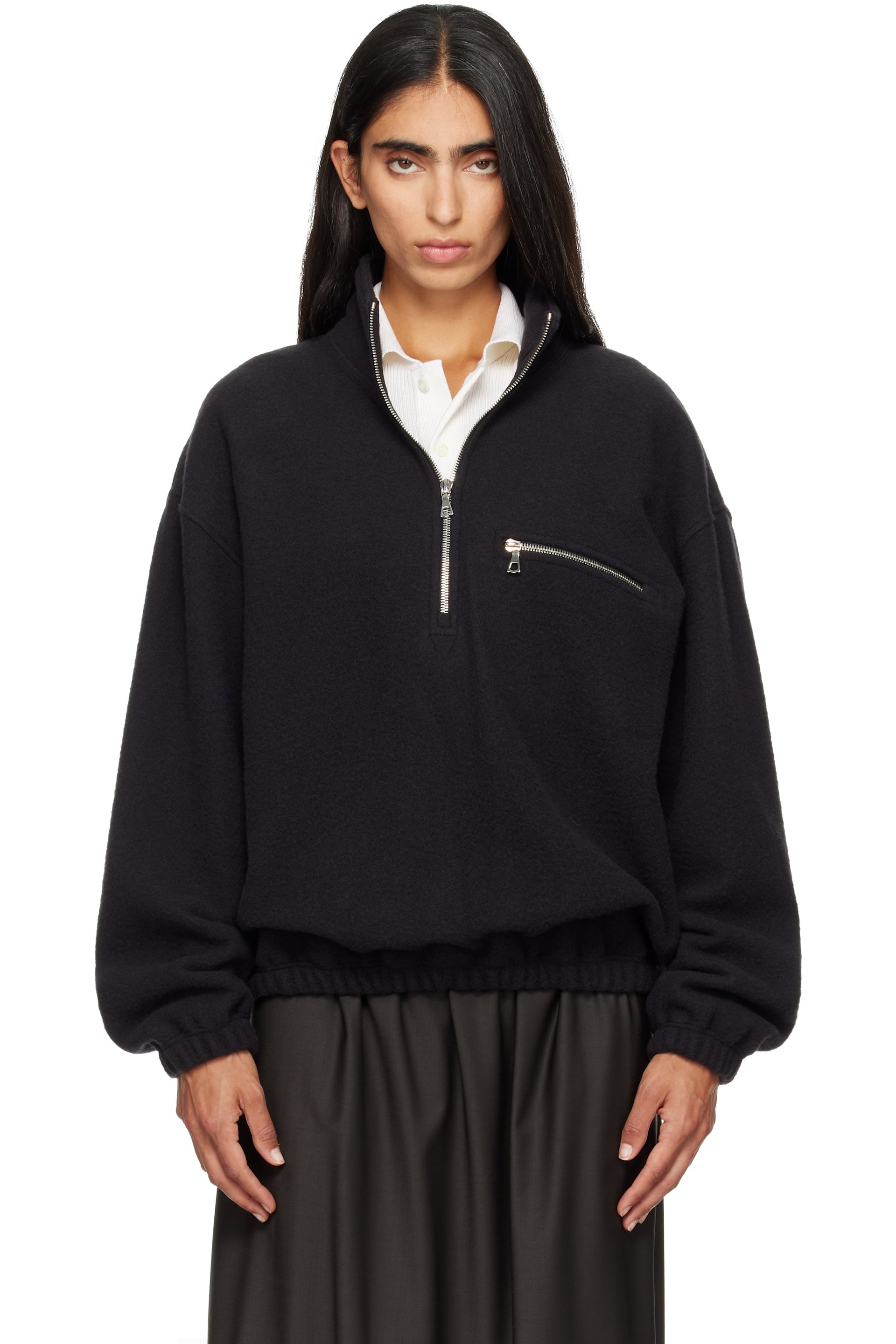 Rier - Black Fleece Sweatshirt