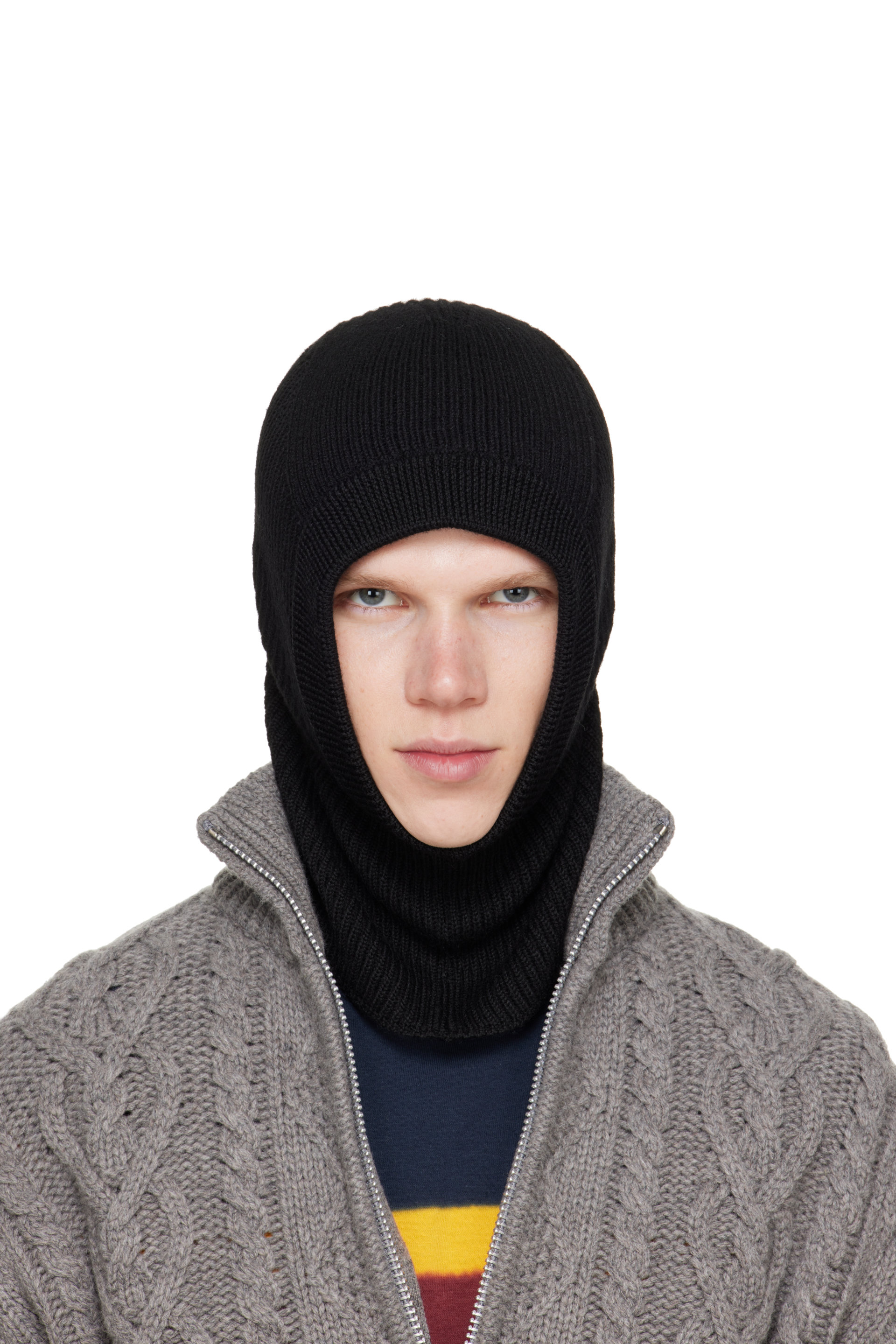 Rier - Black Wool Balaclava