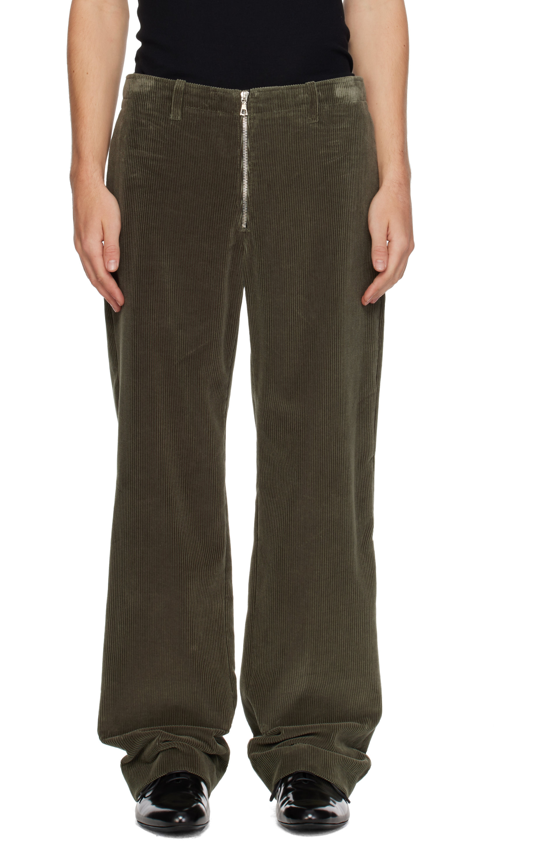 Rier - Khaki Tyrolean Corduroy Trousers