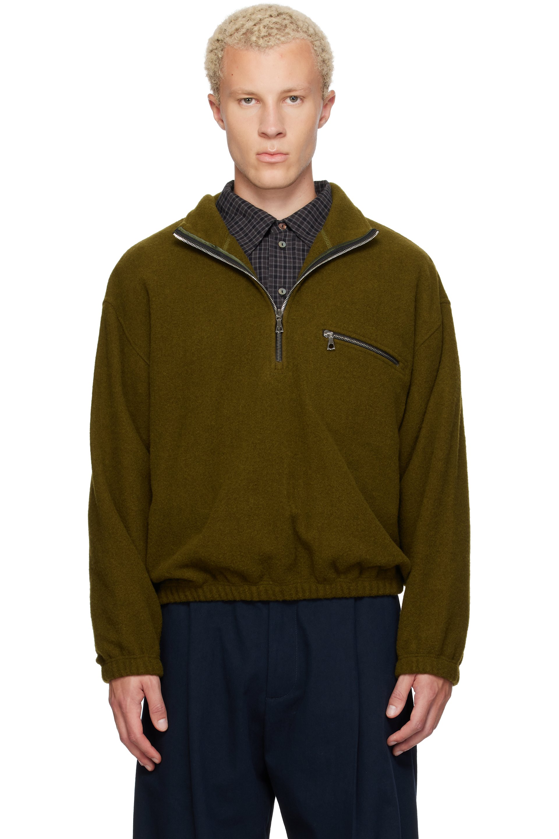 Rier - Khaki Polar Fleece Sweater