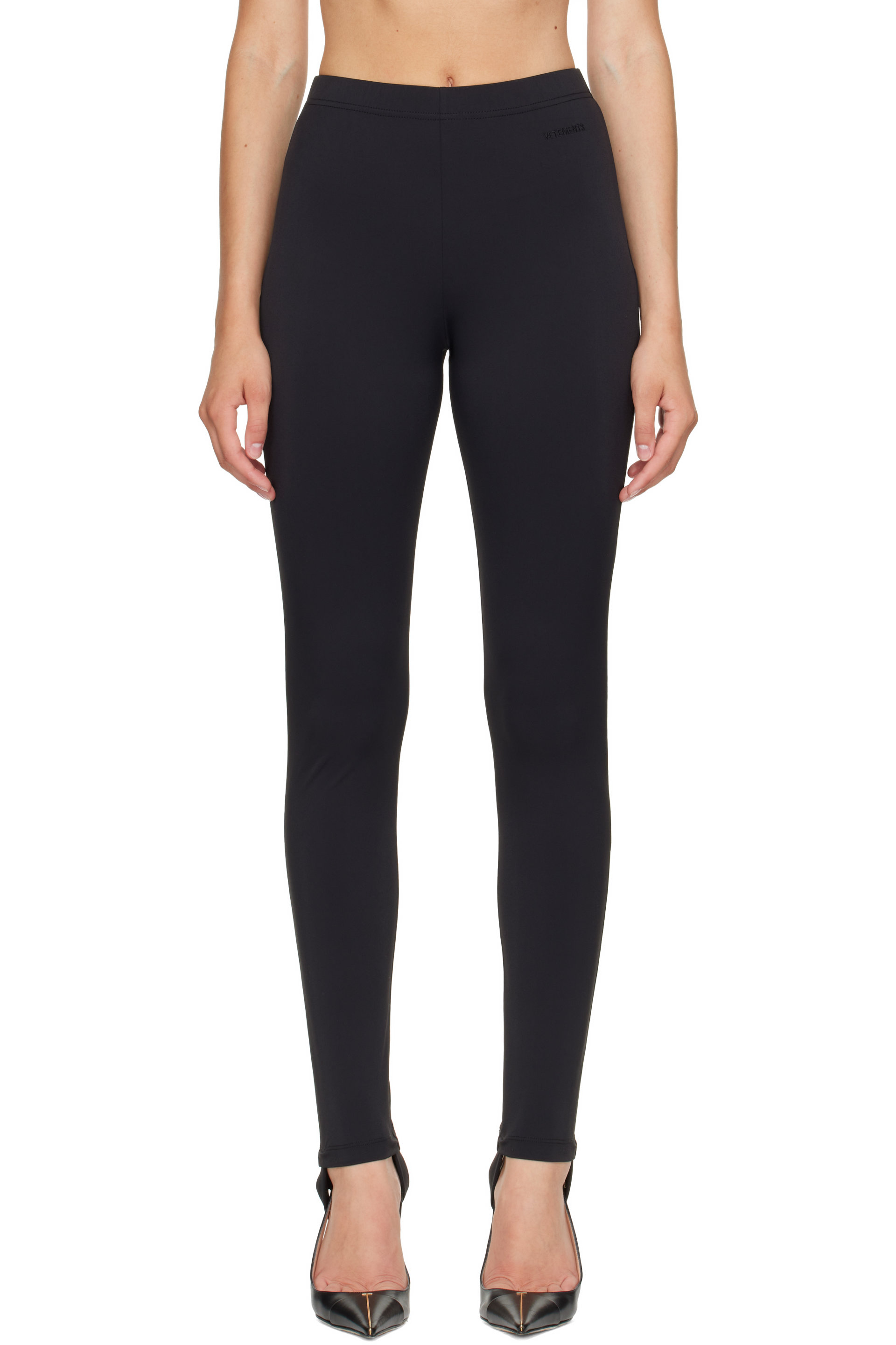 VETEMENTS - Black Push-Up Leggings