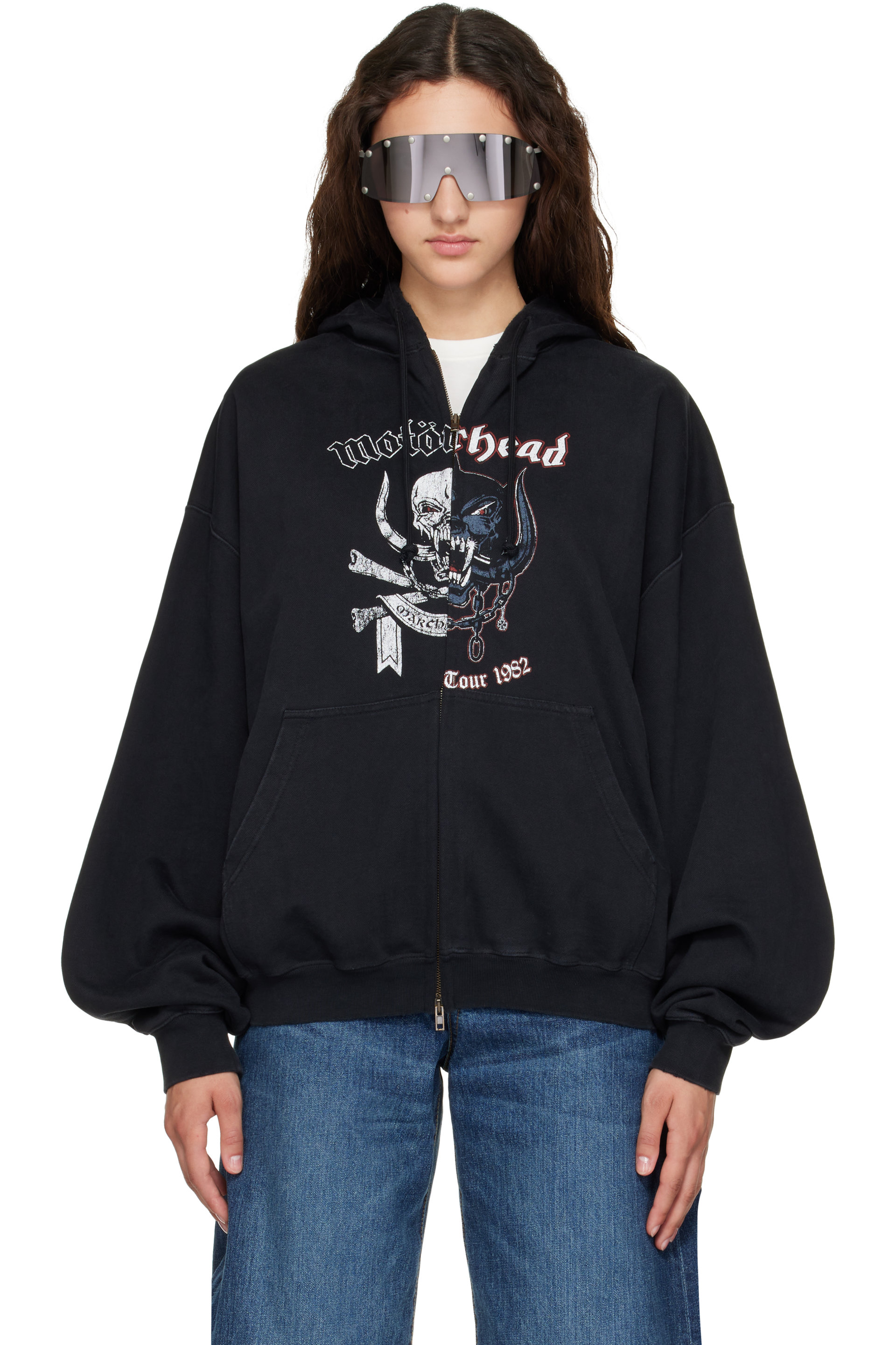 VETEMENTS - Black Motörhead Edition Zip Up Hoodie