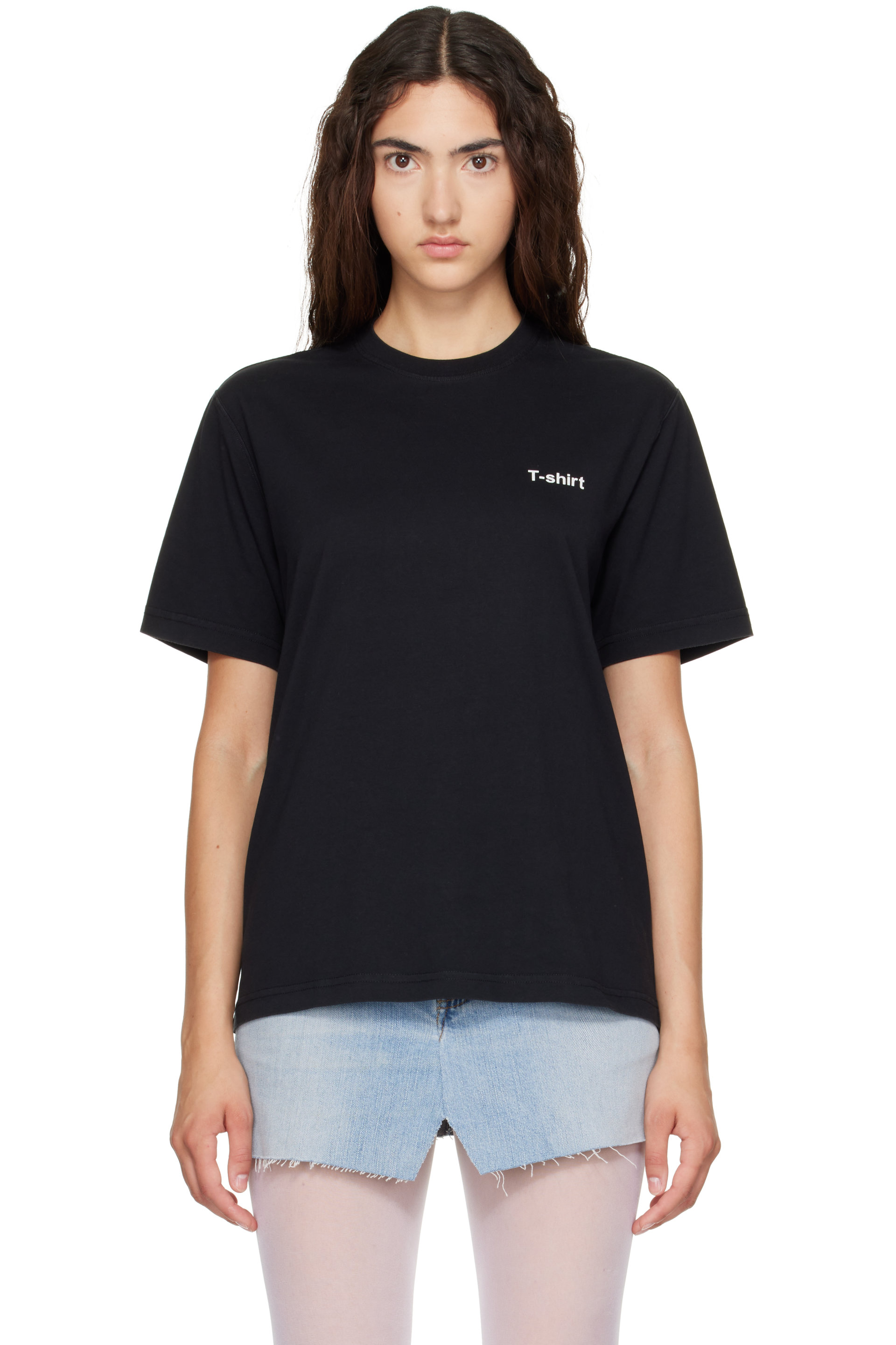 VETEMENTS - Black Oversized 'T-shirt Definition' T-shirt