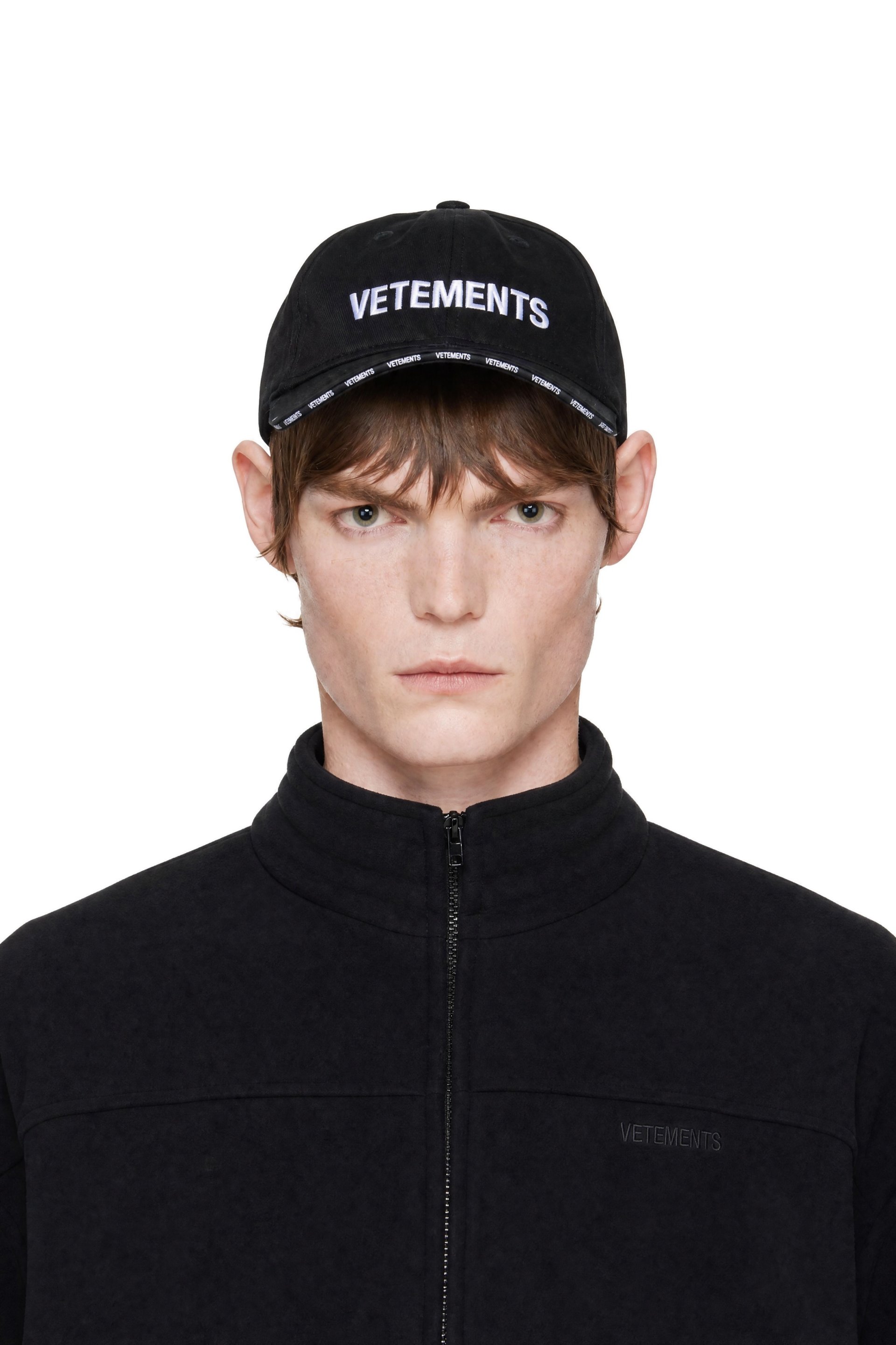 VETEMENTS - Black Iconic Logo Cap