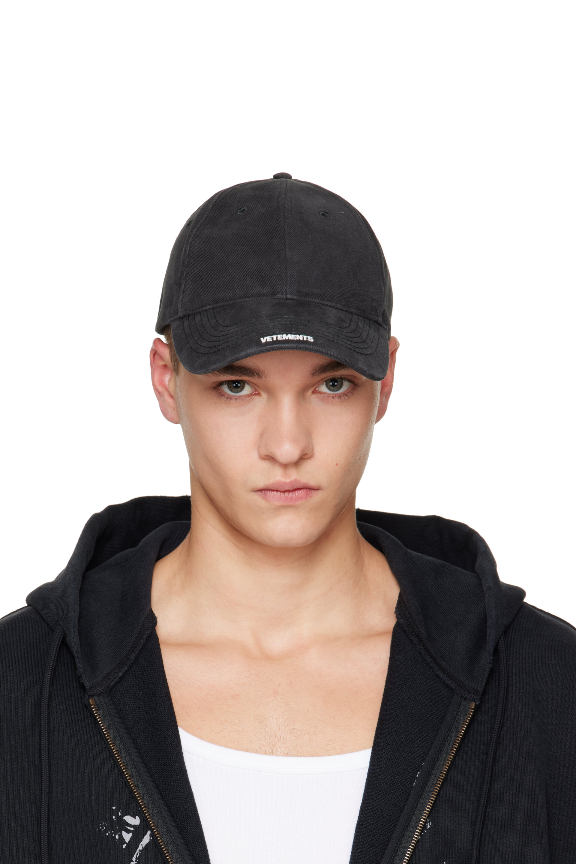 VETEMENTS - Casquette Nano noire à logo