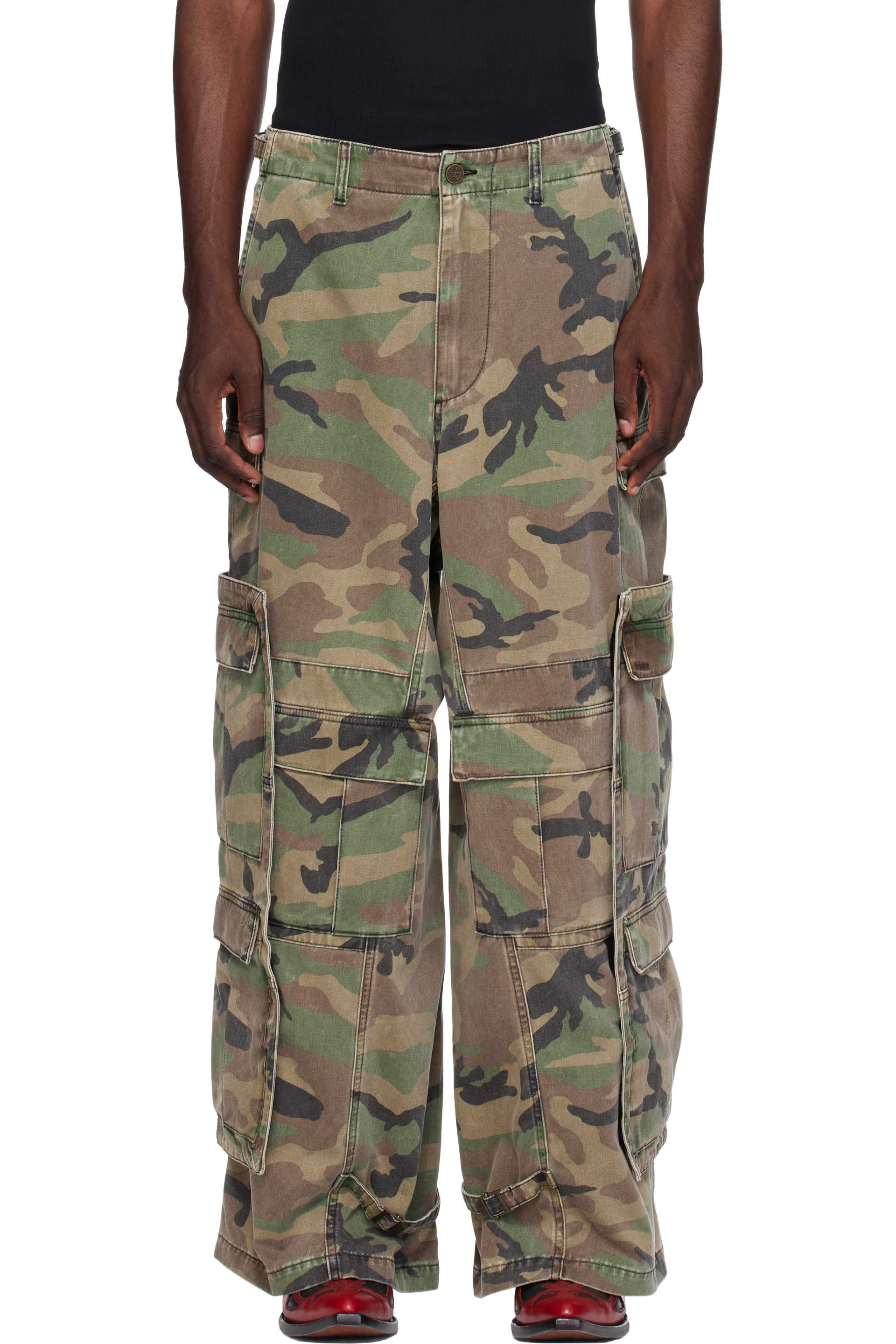 VETEMENTS - Khaki Merged Cargo Pants