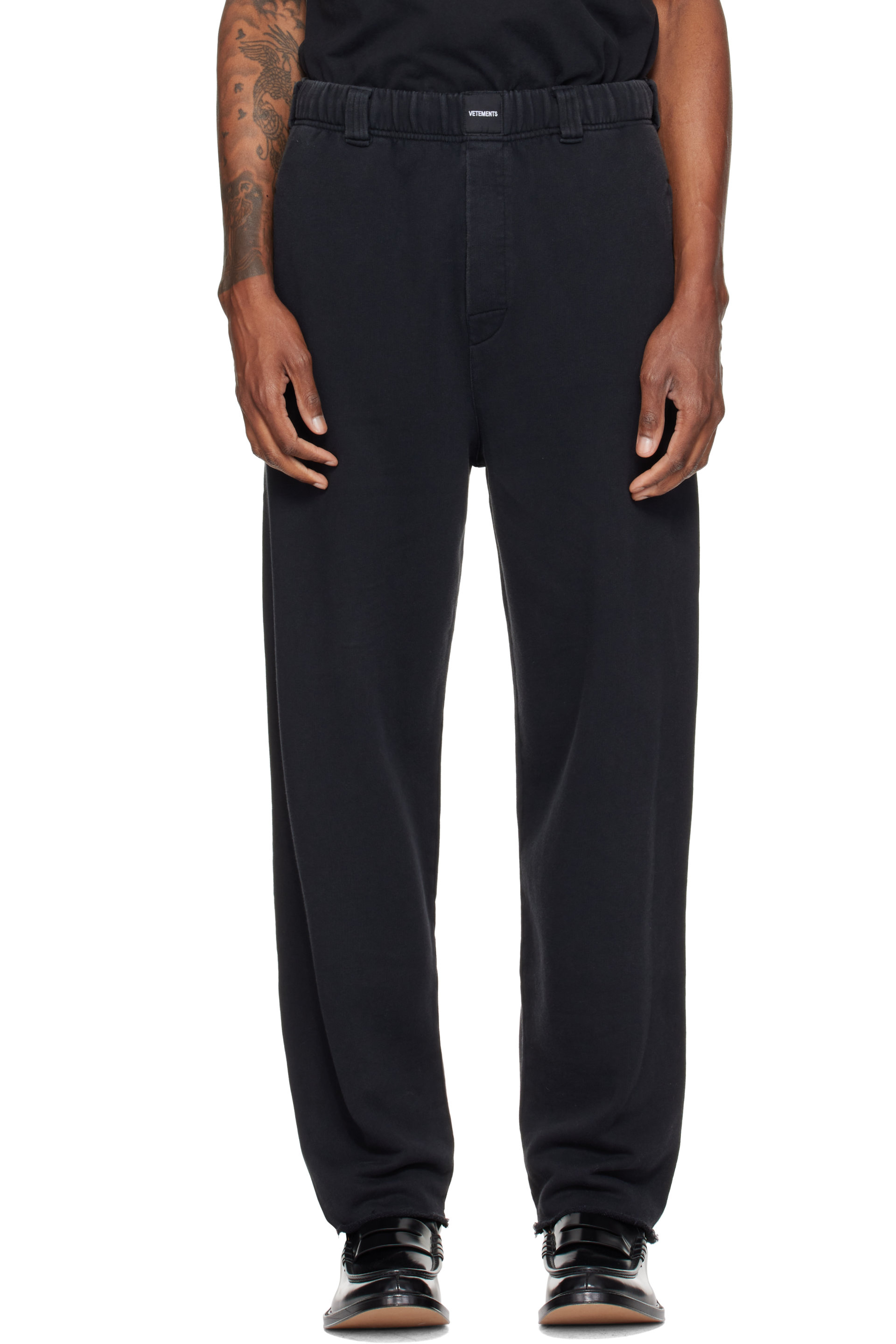 VETEMENTS - Pantalon de survêtement façon costume noir