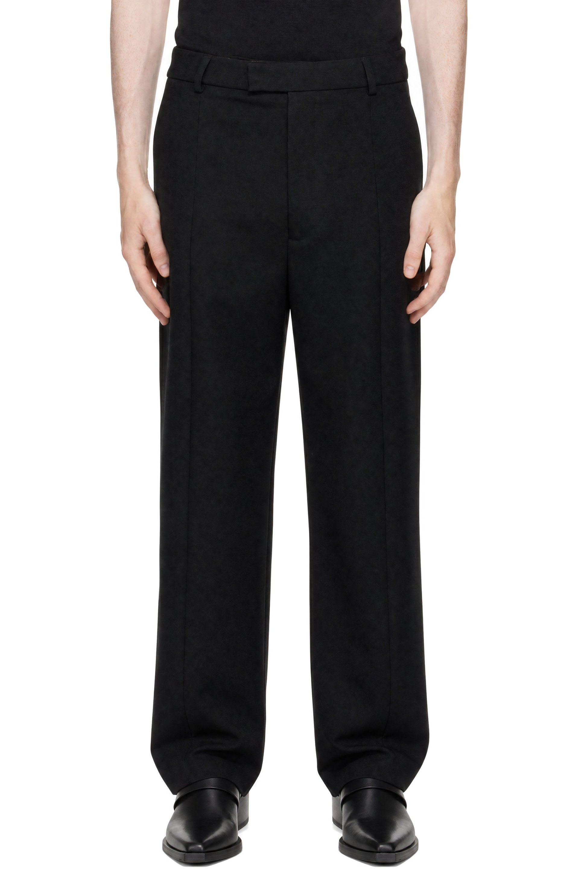 VETEMENTS - Black Pinched Cut-Up Tailored Trousers