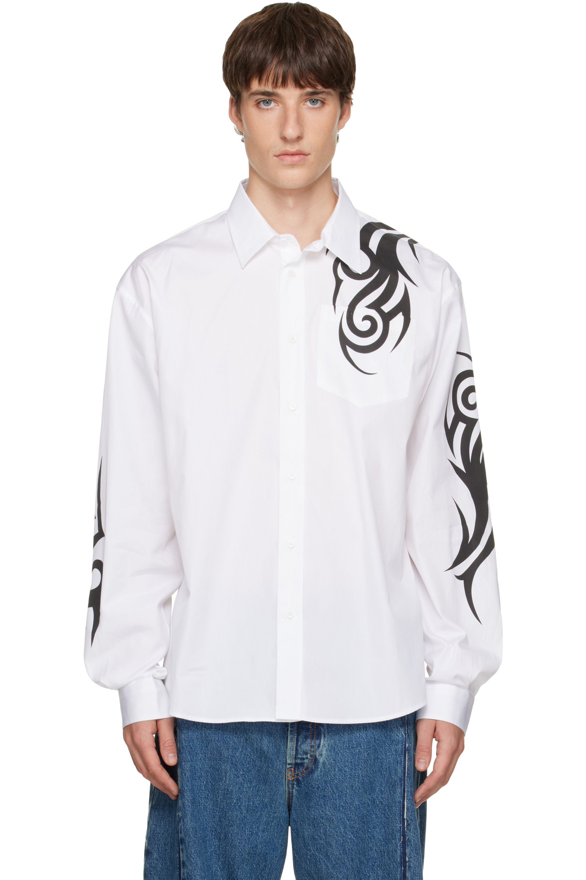 VETEMENTS - White Graffiti Shirt