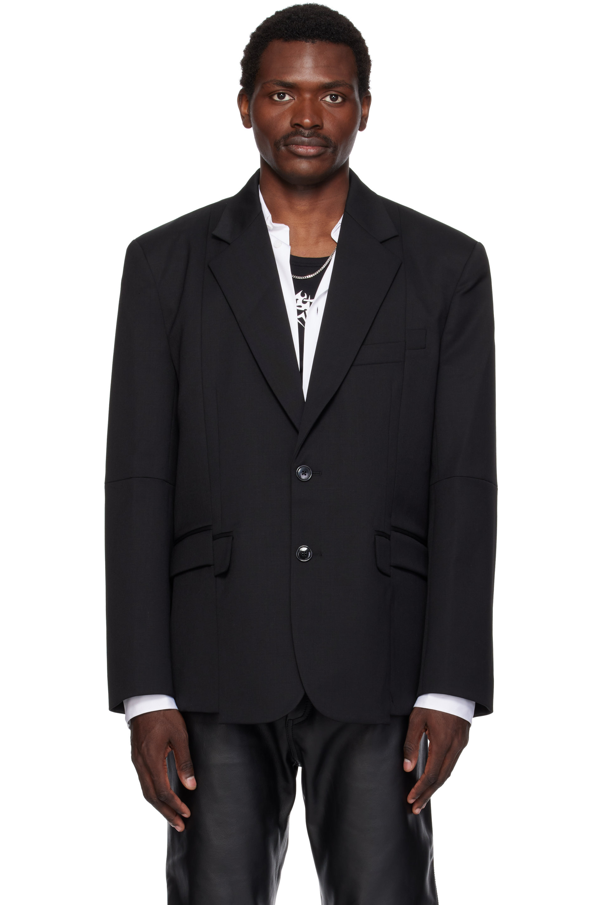 VETEMENTS - Gray Cut-Up Tailored Blazer