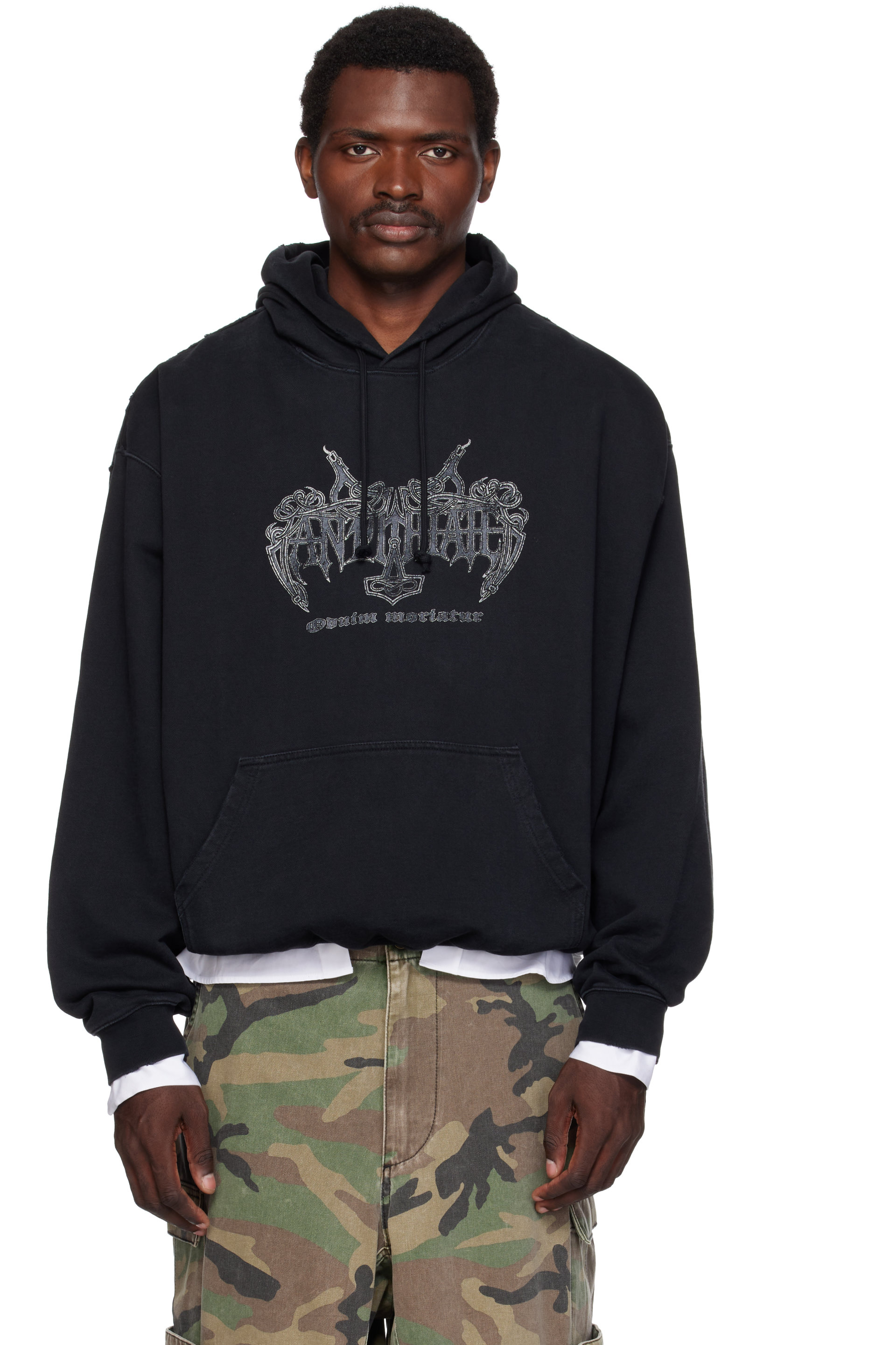 VETEMENTS - Black 'Antihate' Hoodie