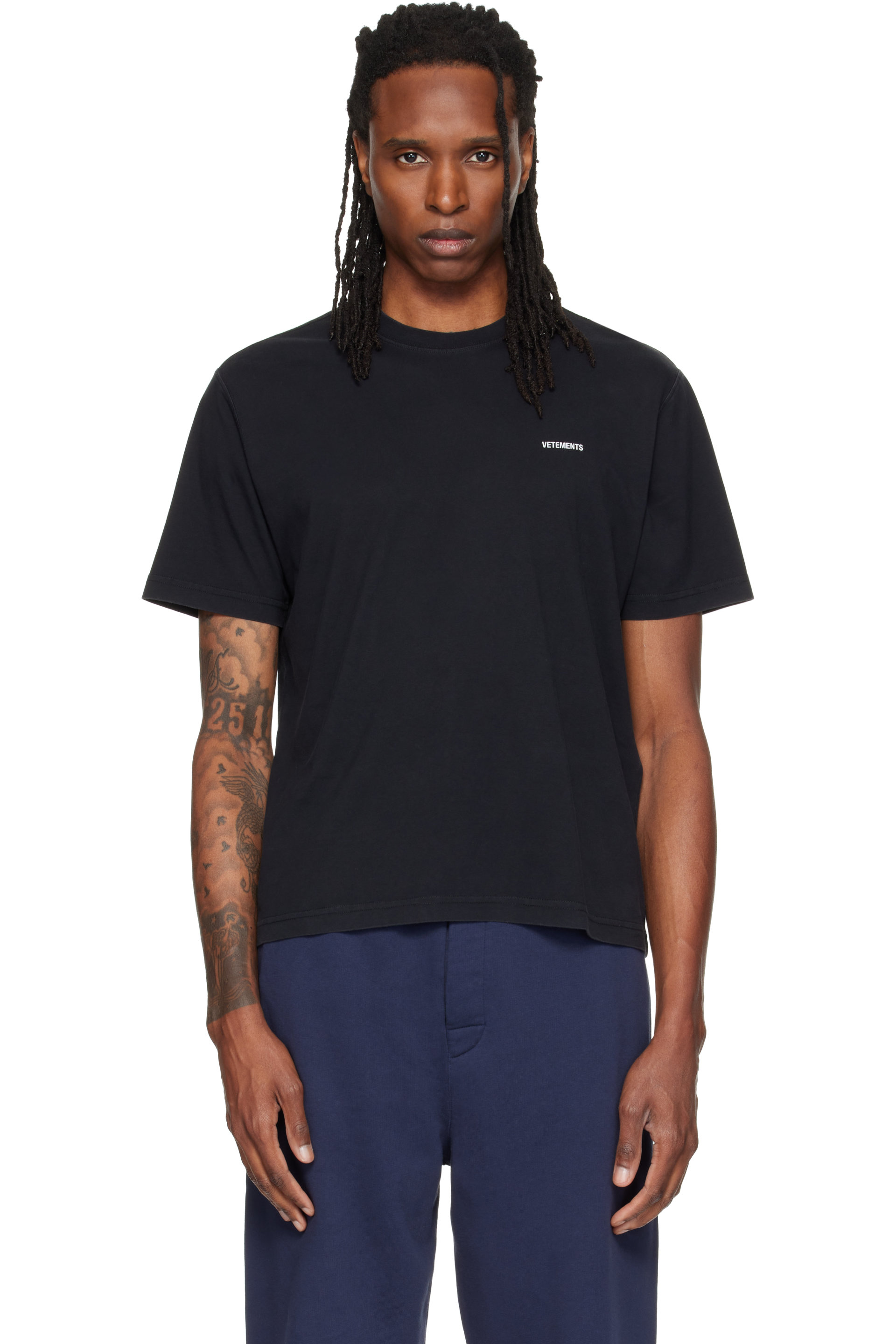 VETEMENTS - Black Classic Logo T-shirt