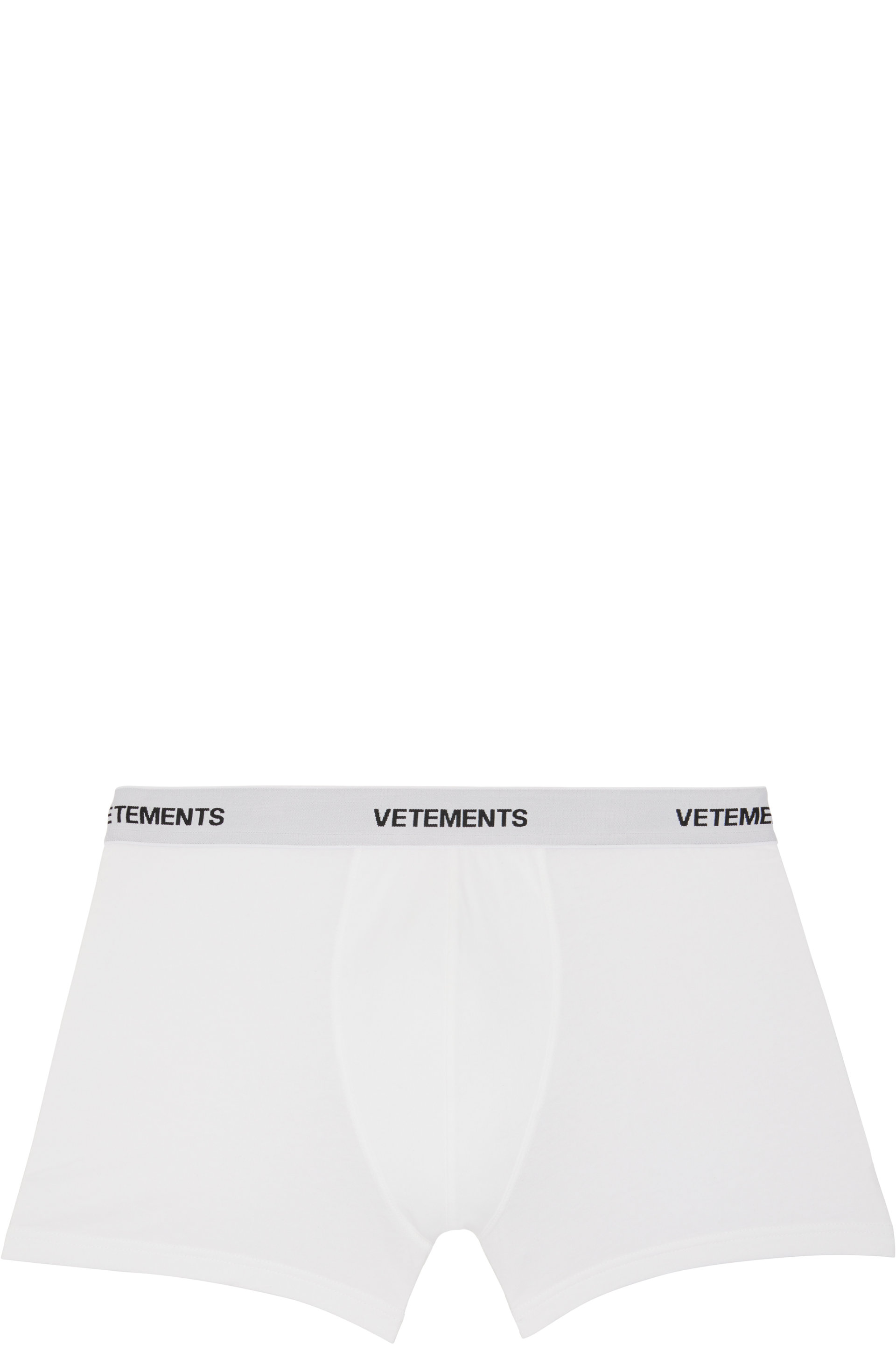 VETEMENTS - 白色徽标平角内裤