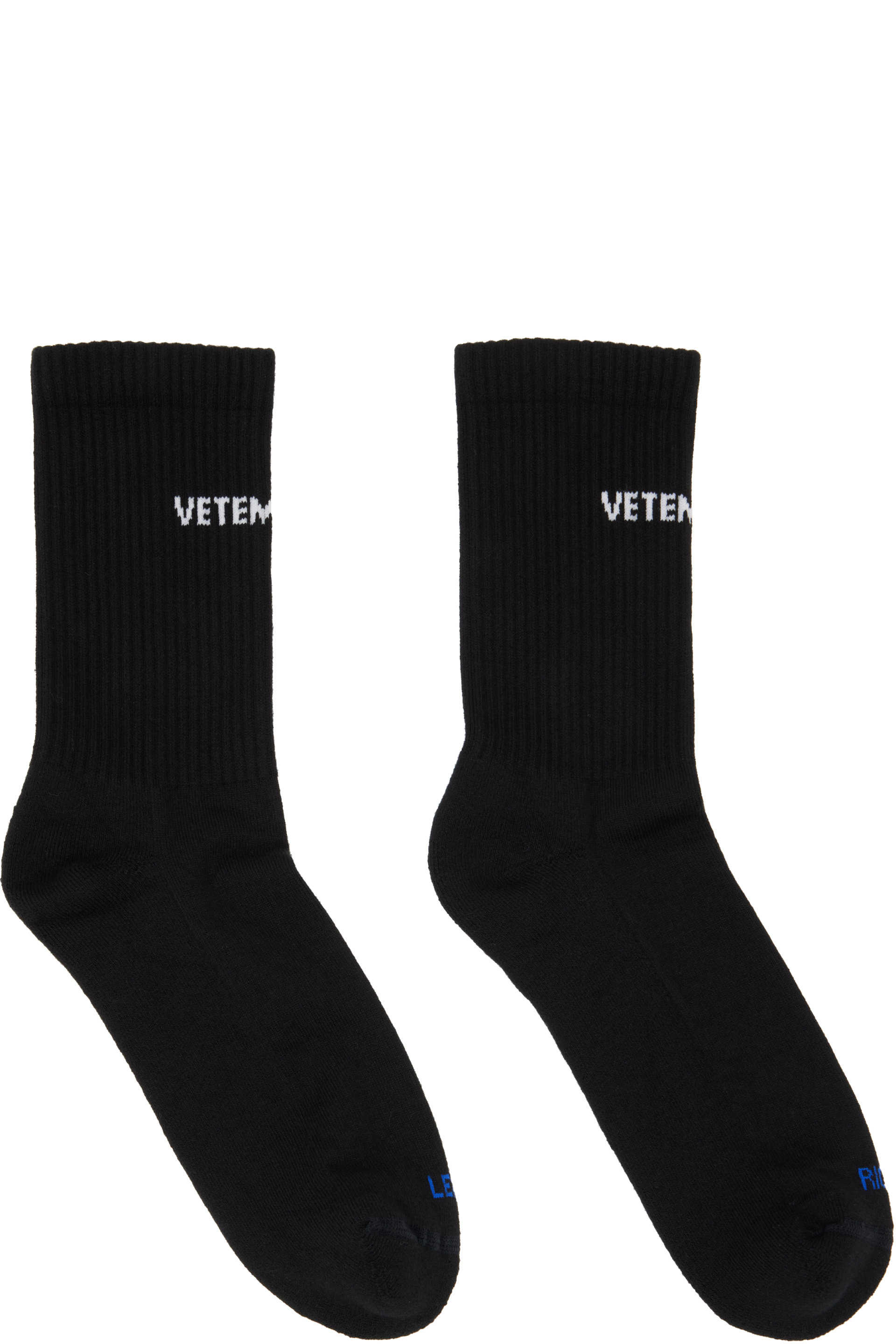 VETEMENTS - Black Logo Socks