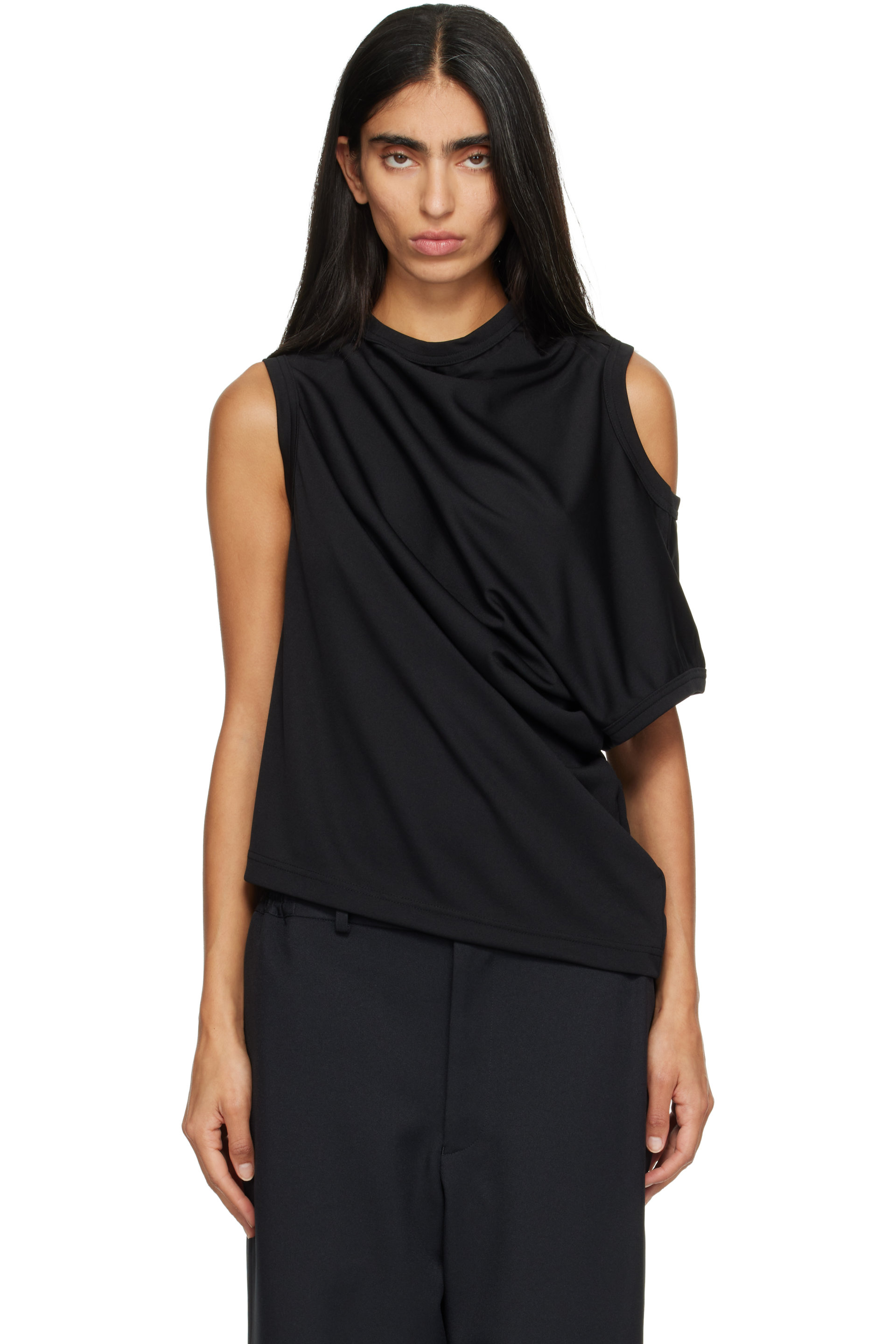 Comme des Garçons Comme des Garçons - Black Asymmetrical Top