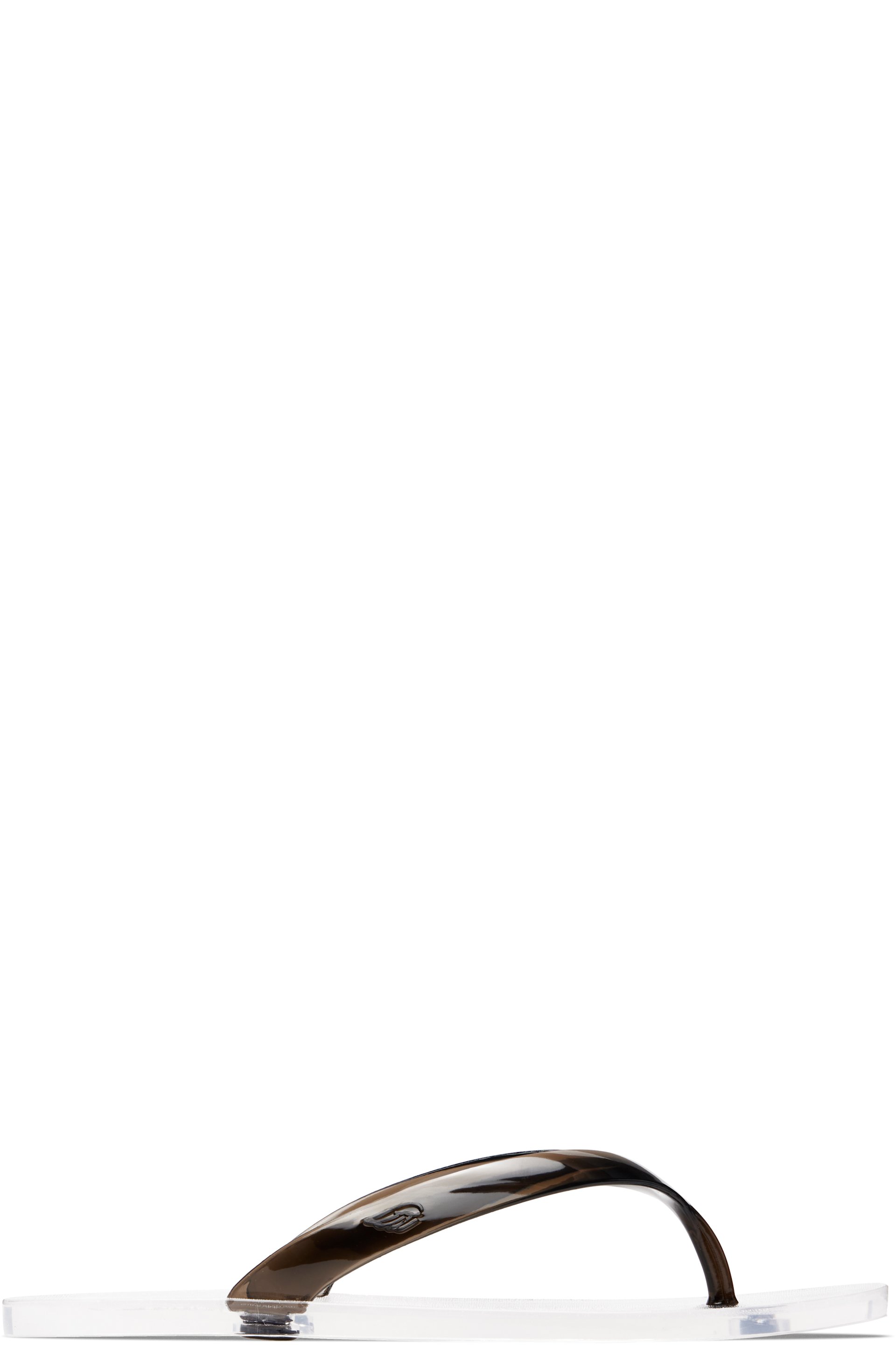 Ancient Greek Sandals - Black Jelly Flip-Flops