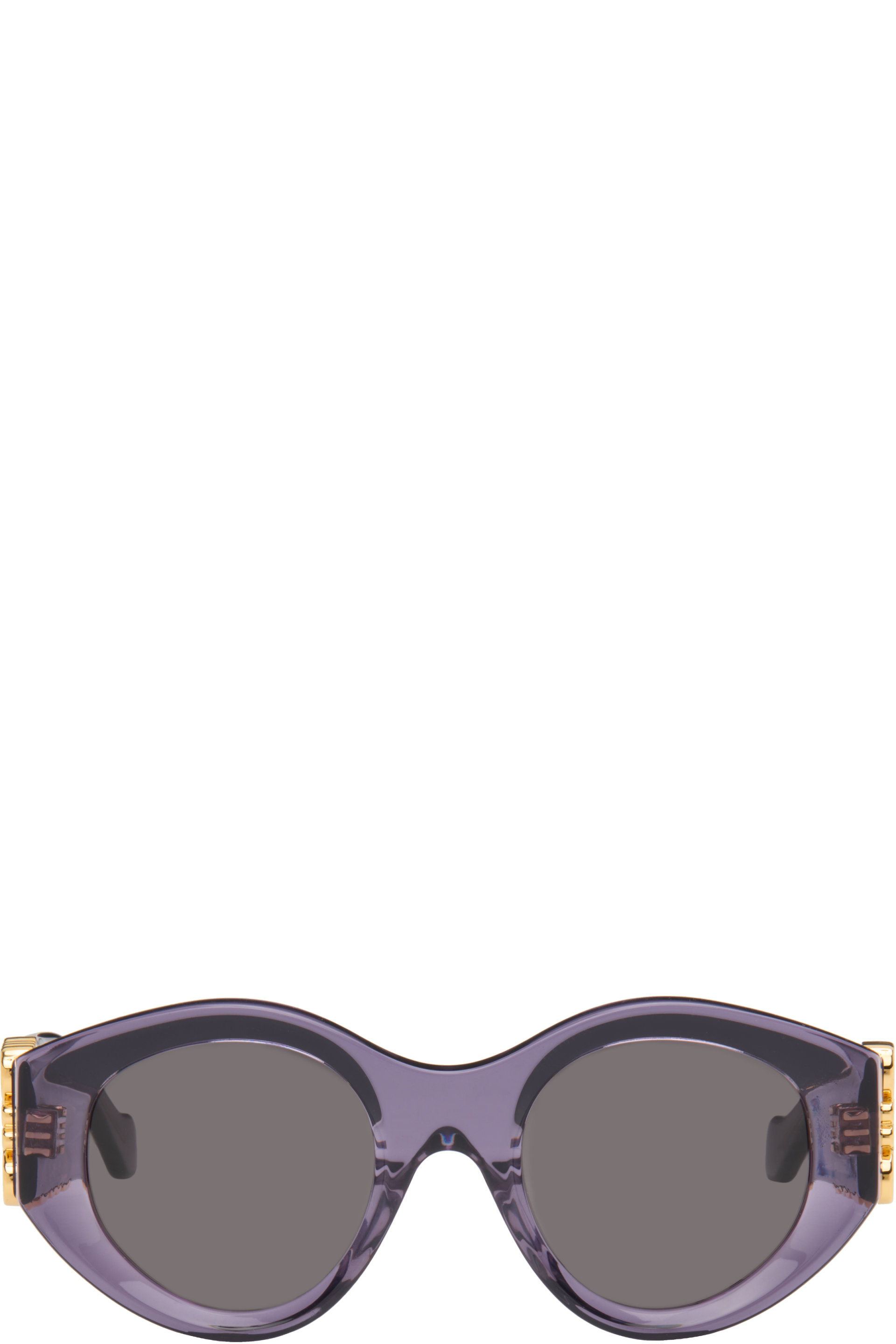 LOEWE - Purple Maxi Anagram Butterfly Sunglasses