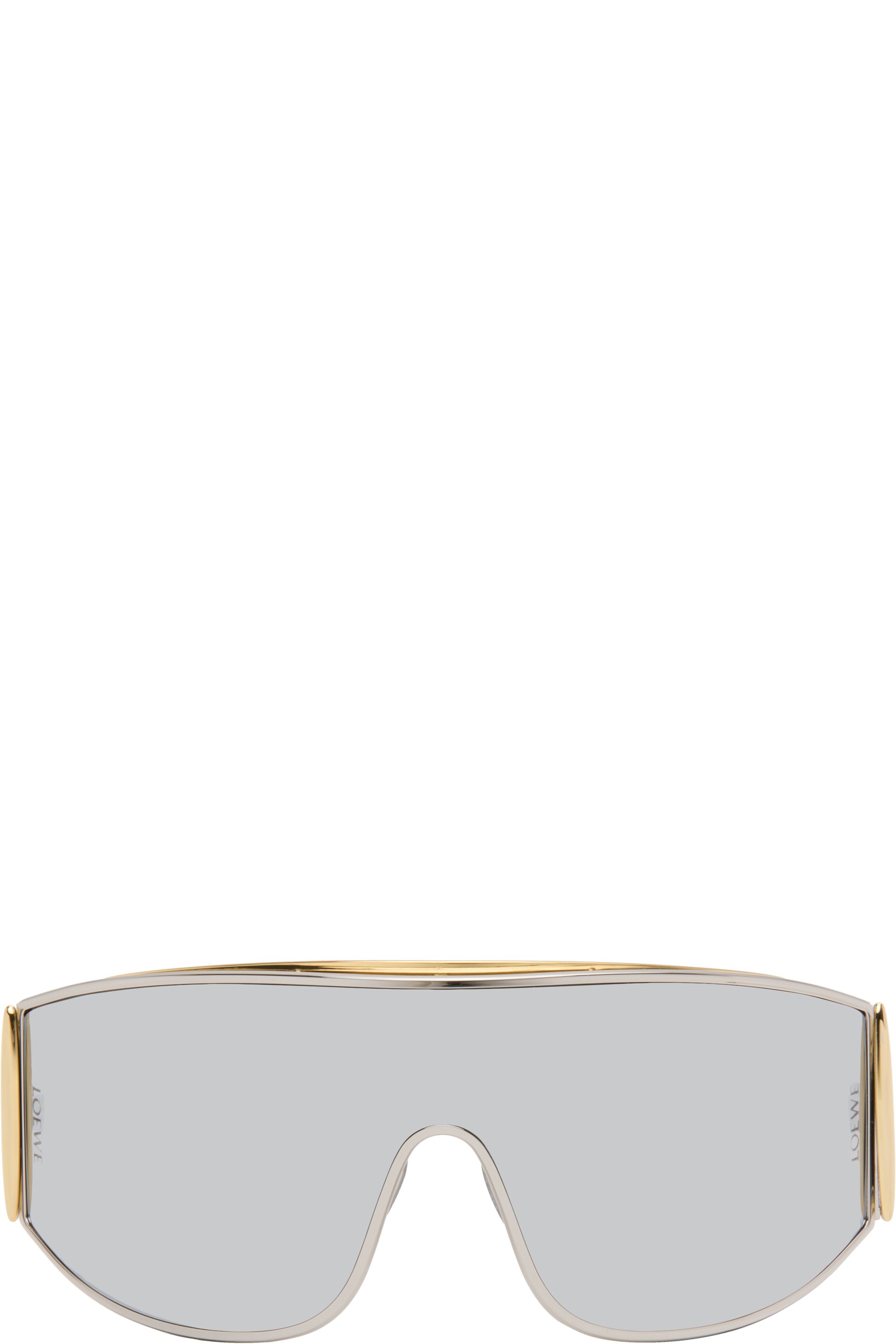 LOEWE - Silver Speed Shield Sunglasses