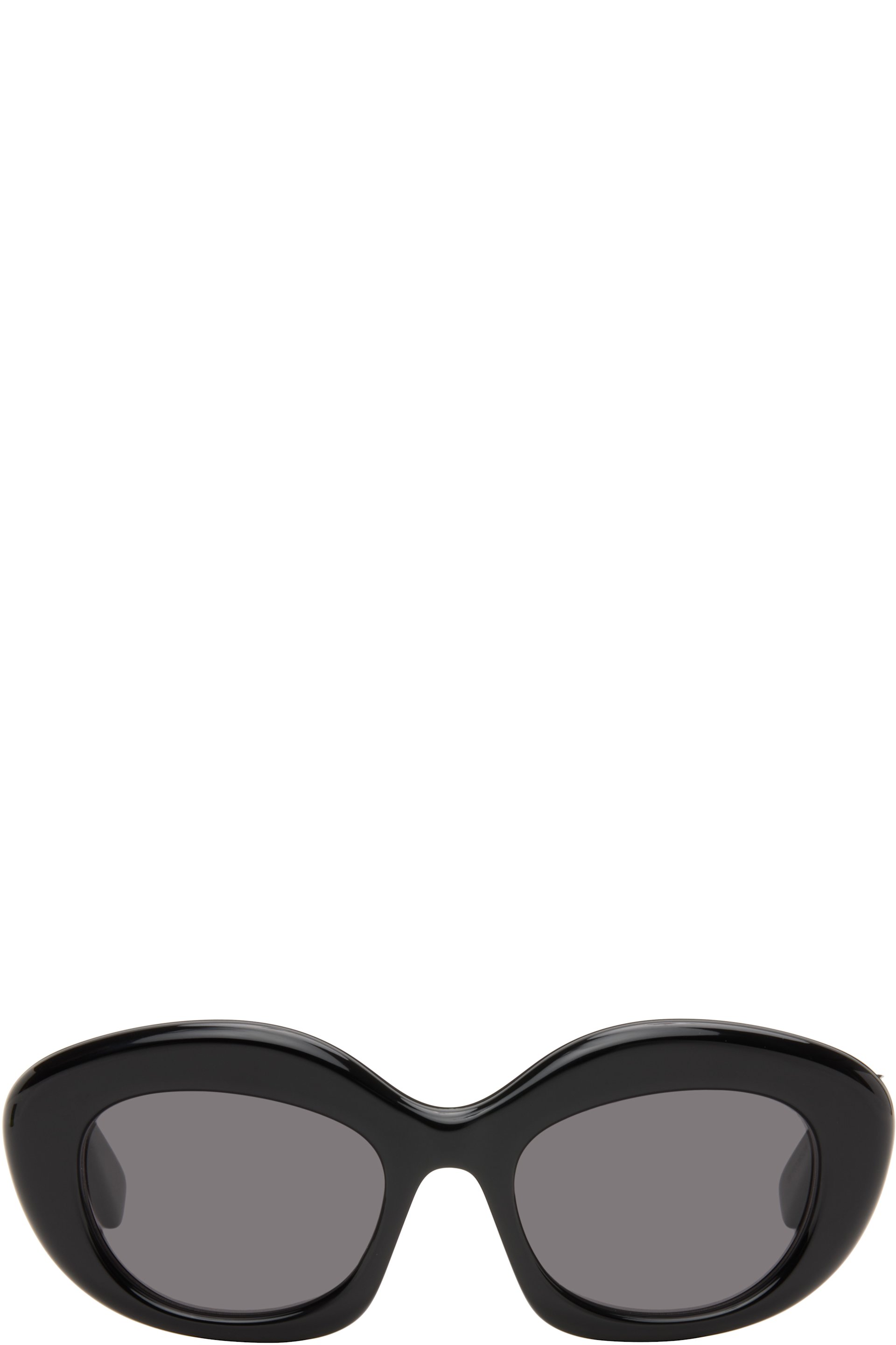 LOEWE - Black Curvy Logo Cat Eye Sunglasses