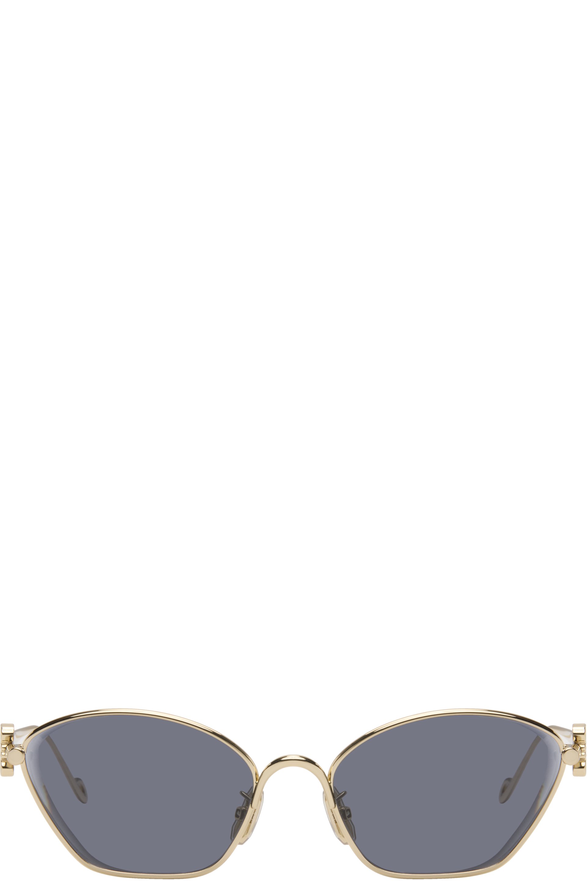 LOEWE - Gold Anagram Hexagonal Sunglasses