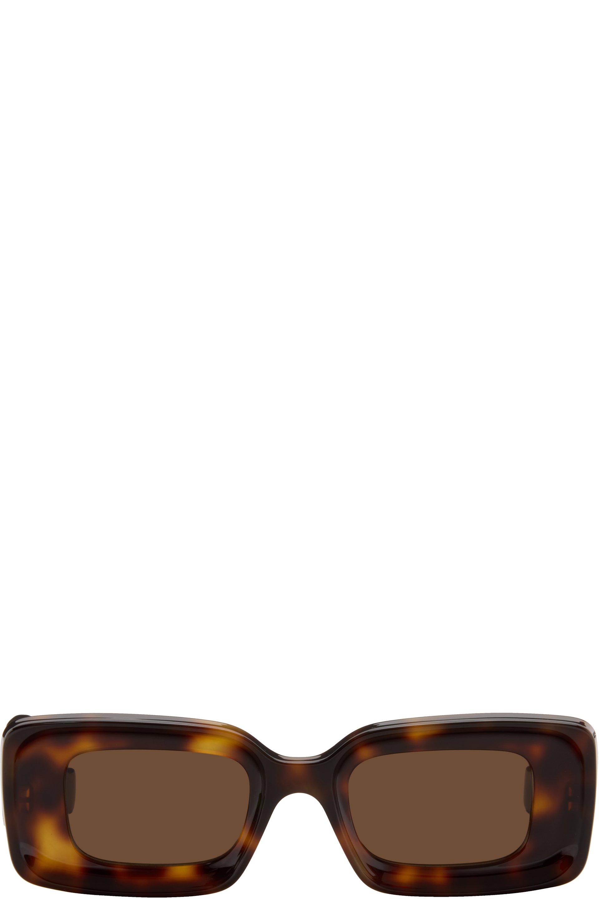 LOEWE - Brown Rectangular Sunglasses
