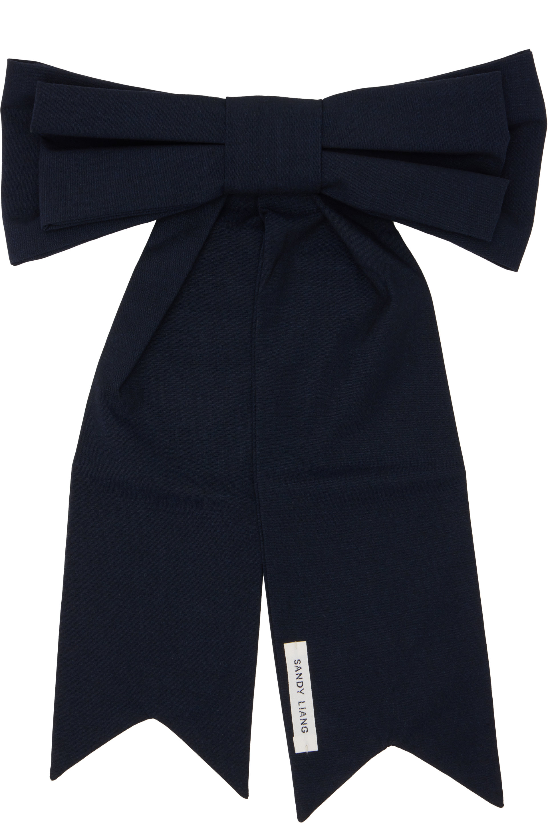 Sandy Liang - Navy Jumbow Barrette Clip