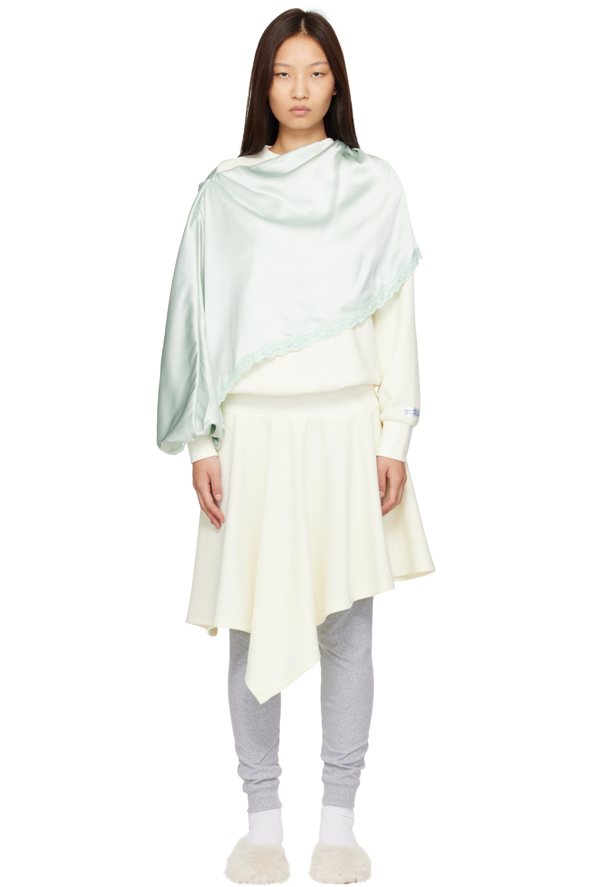 Sandy Liang - Off-White Tulsa Midi Dress