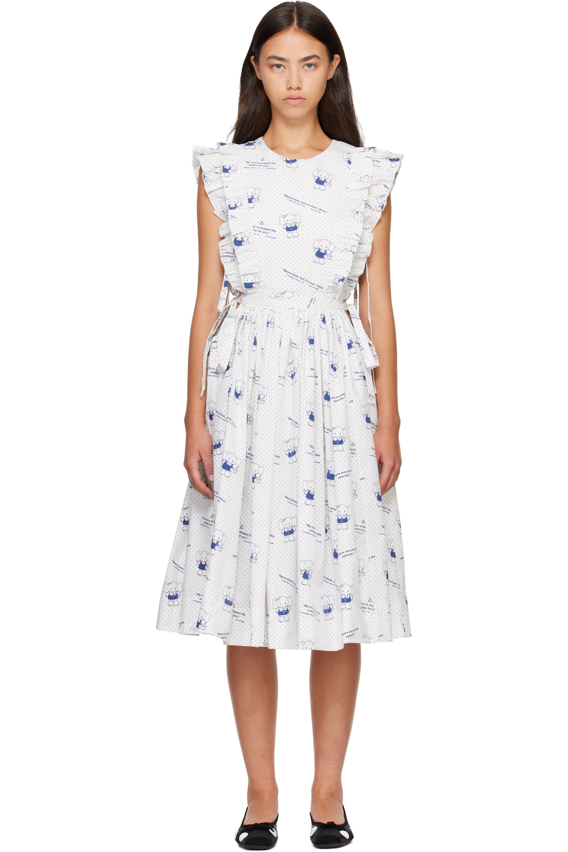 Sandy Liang - White Mott Midi Dress
