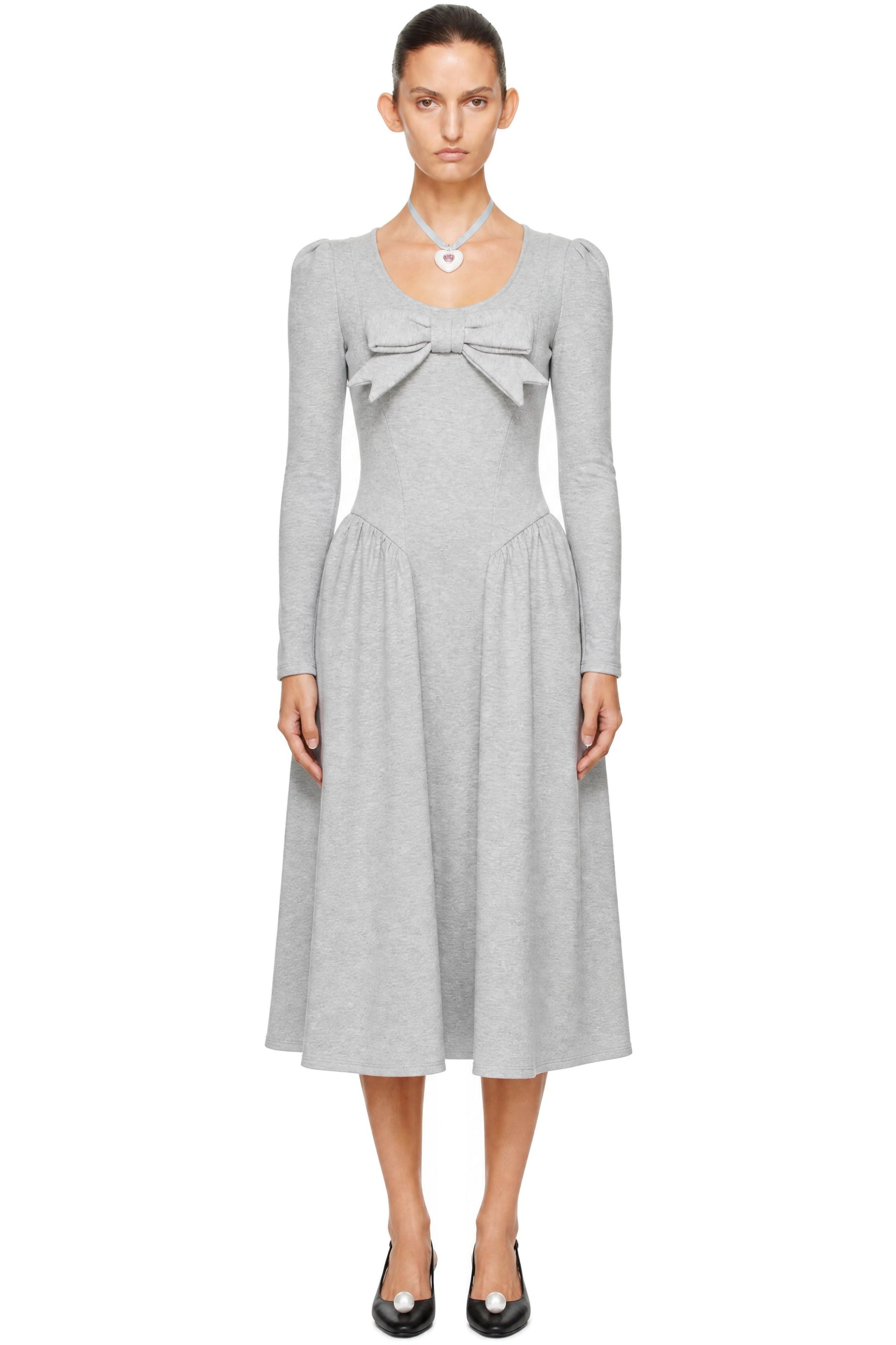 Sandy Liang - Gray Brussels Maxi Dress