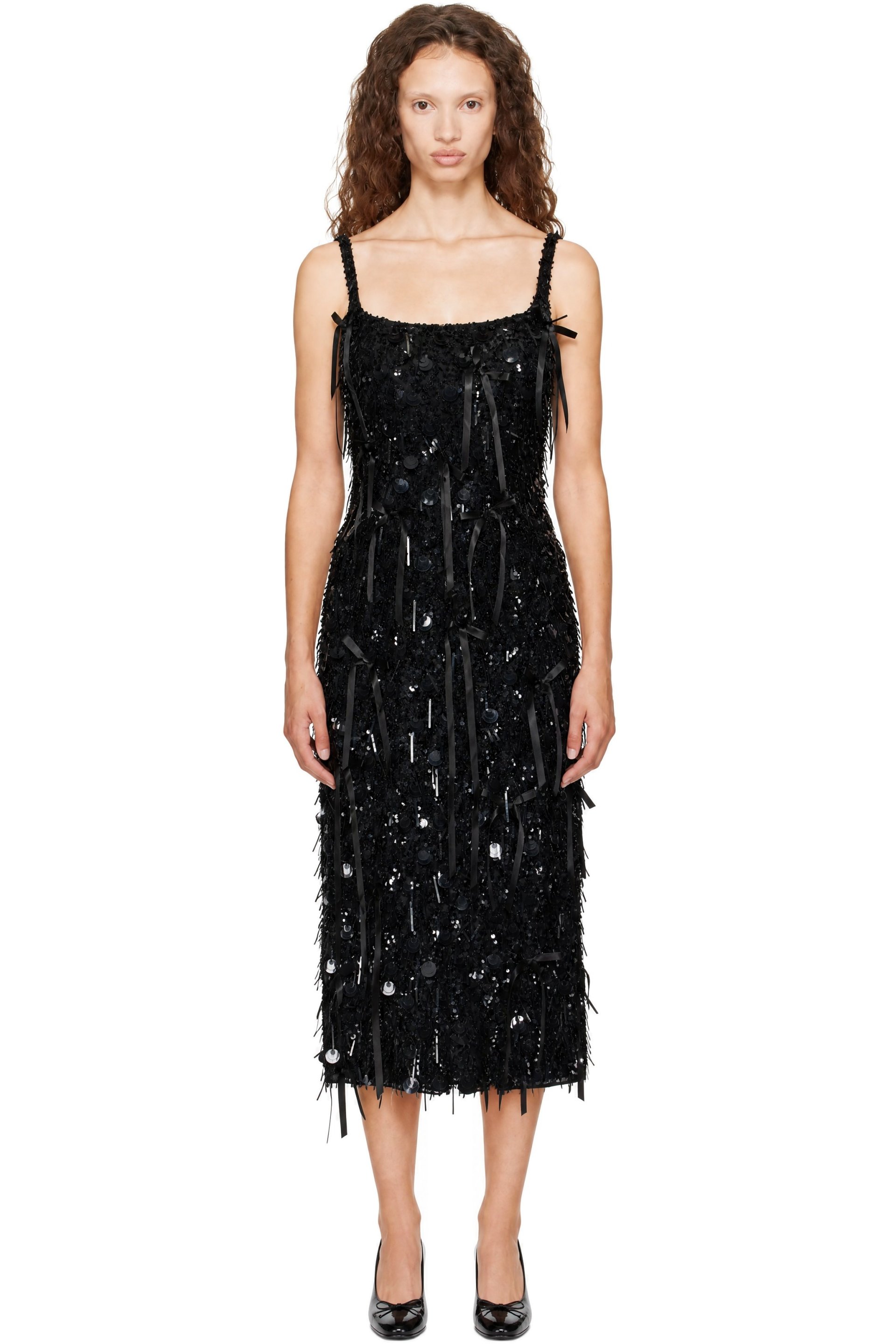 Sandy Liang - Black Hasting Maxi Dress