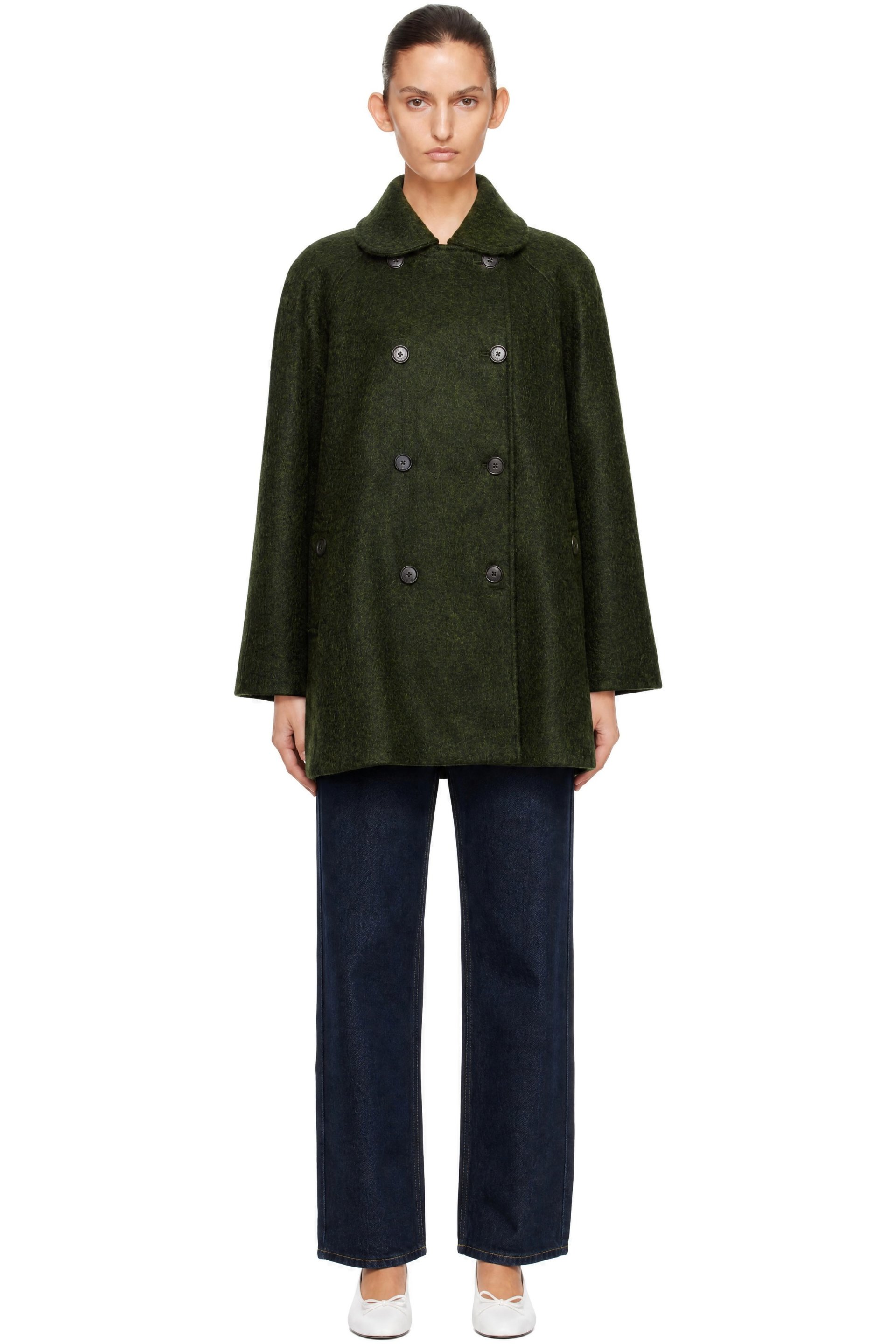 Sandy Liang - Green Huxley Trench Coat