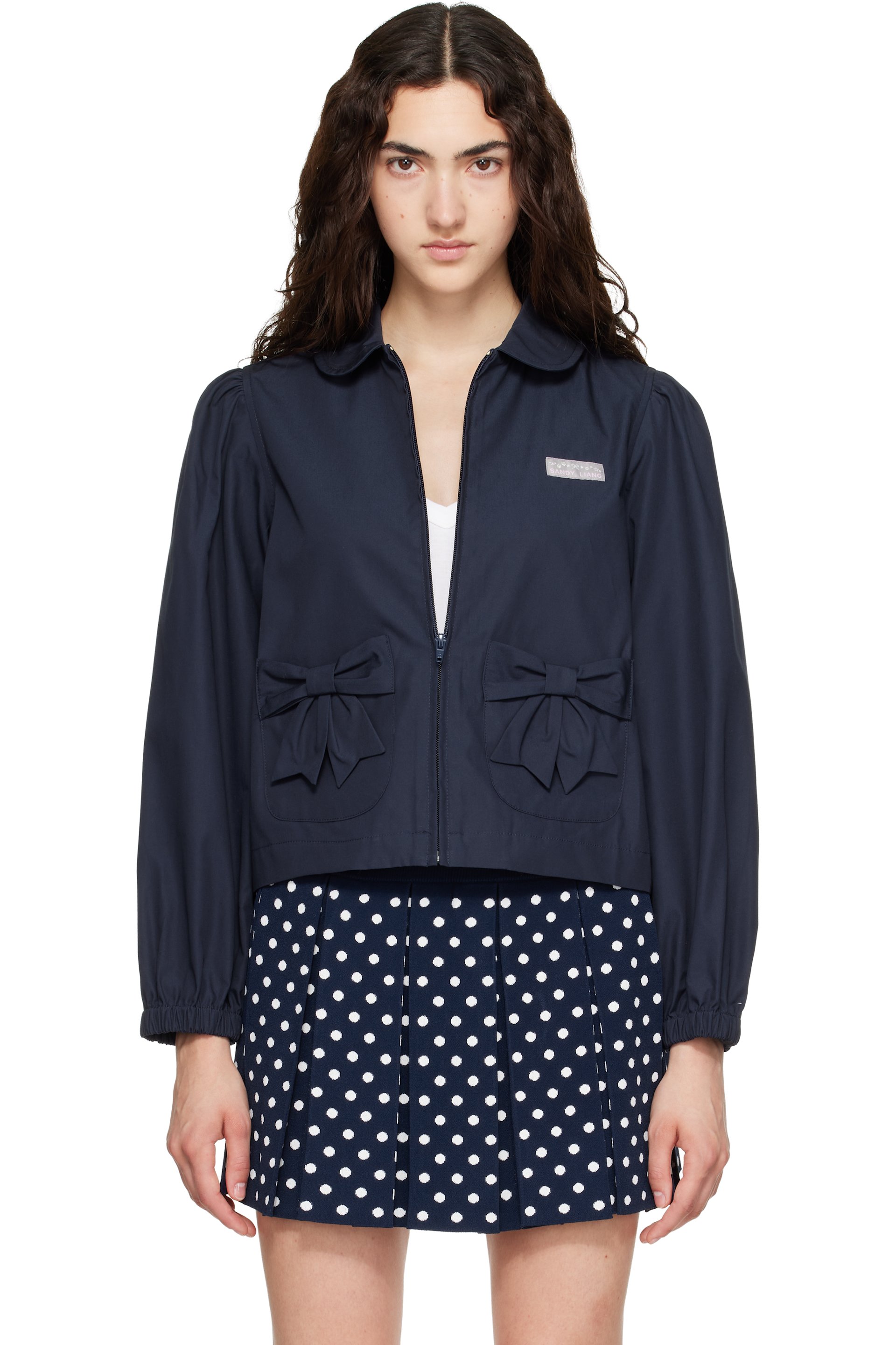 Sandy Liang - Navy Necco Jacket