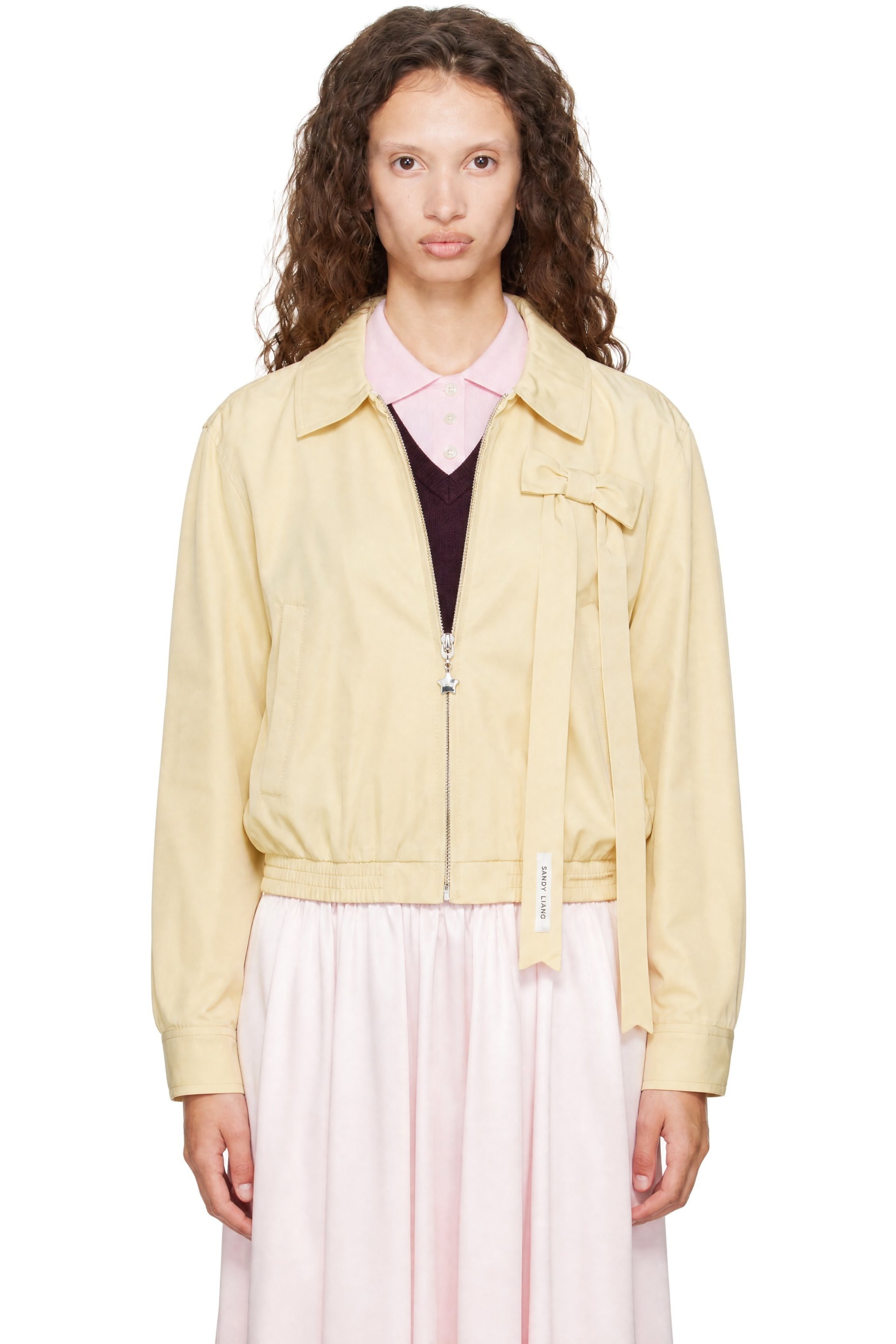 Sandy Liang - Beige Darcy Jacket