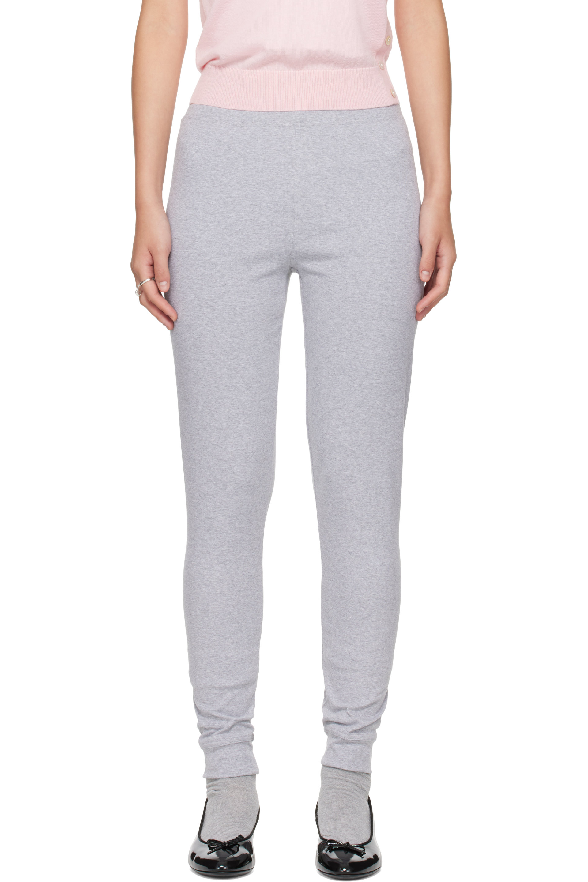 Sandy Liang - Gray Long Jane Leggings