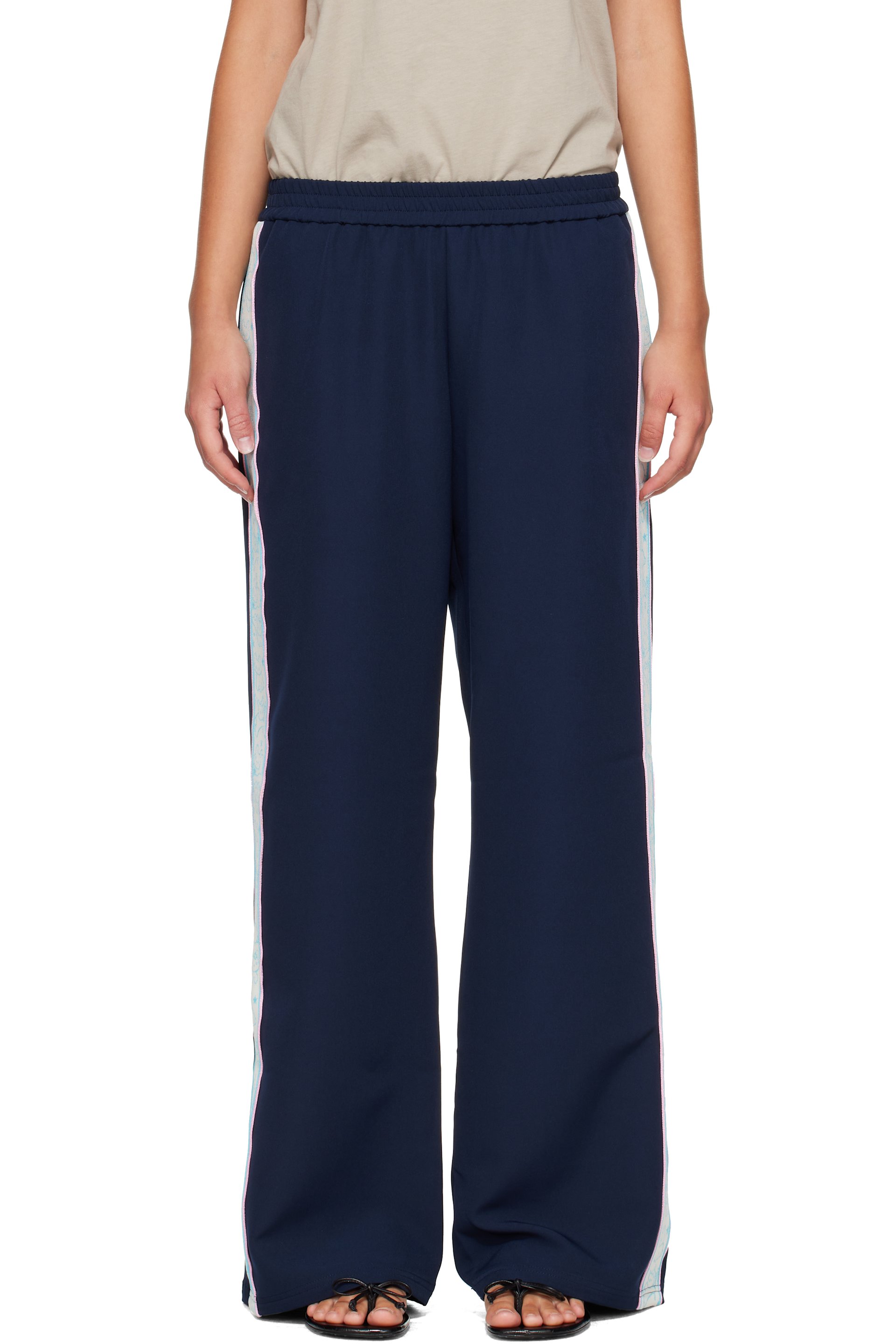 Sandy Liang - Navy Broome Lounge Pants