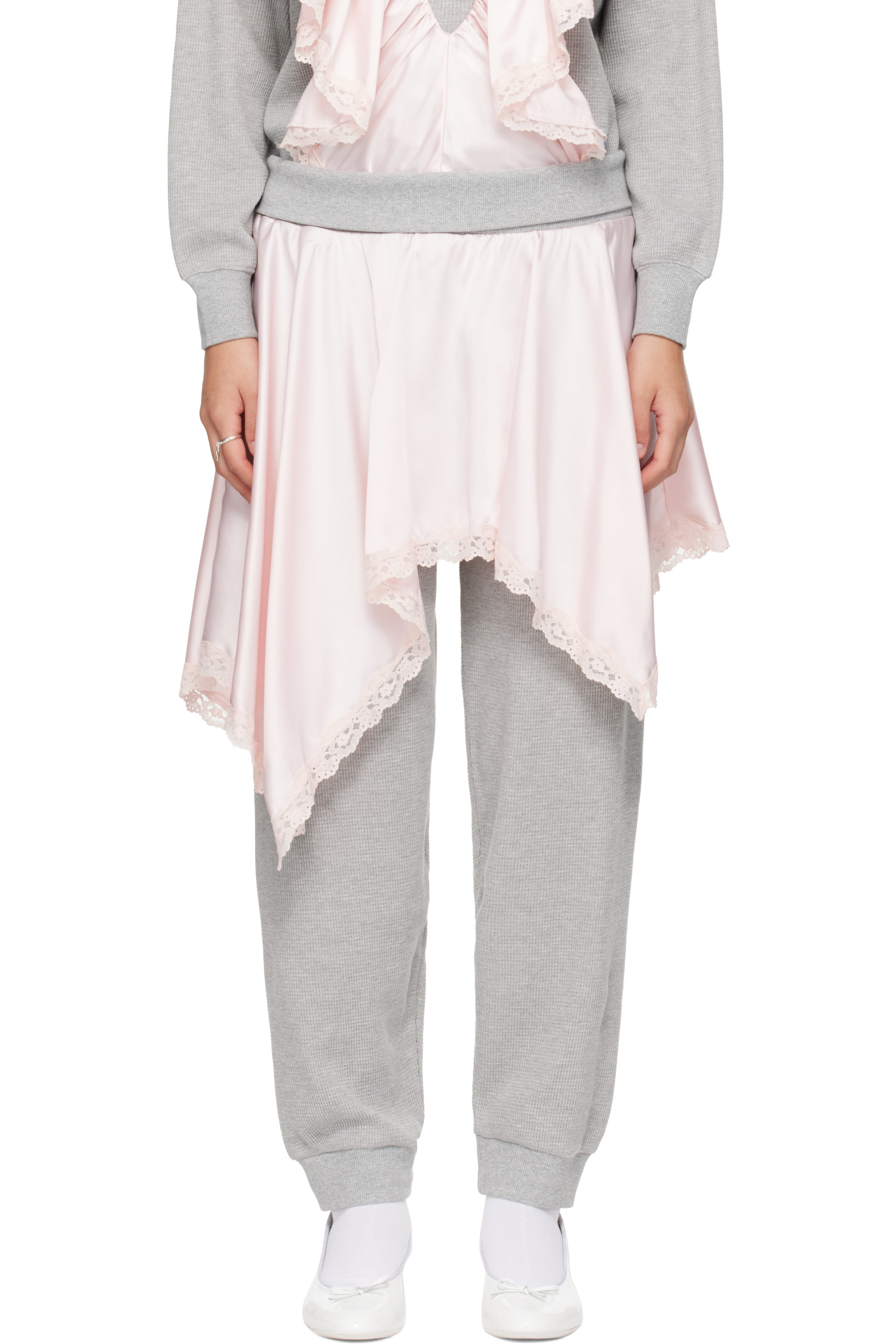 Sandy Liang - Gray Rue Trousers