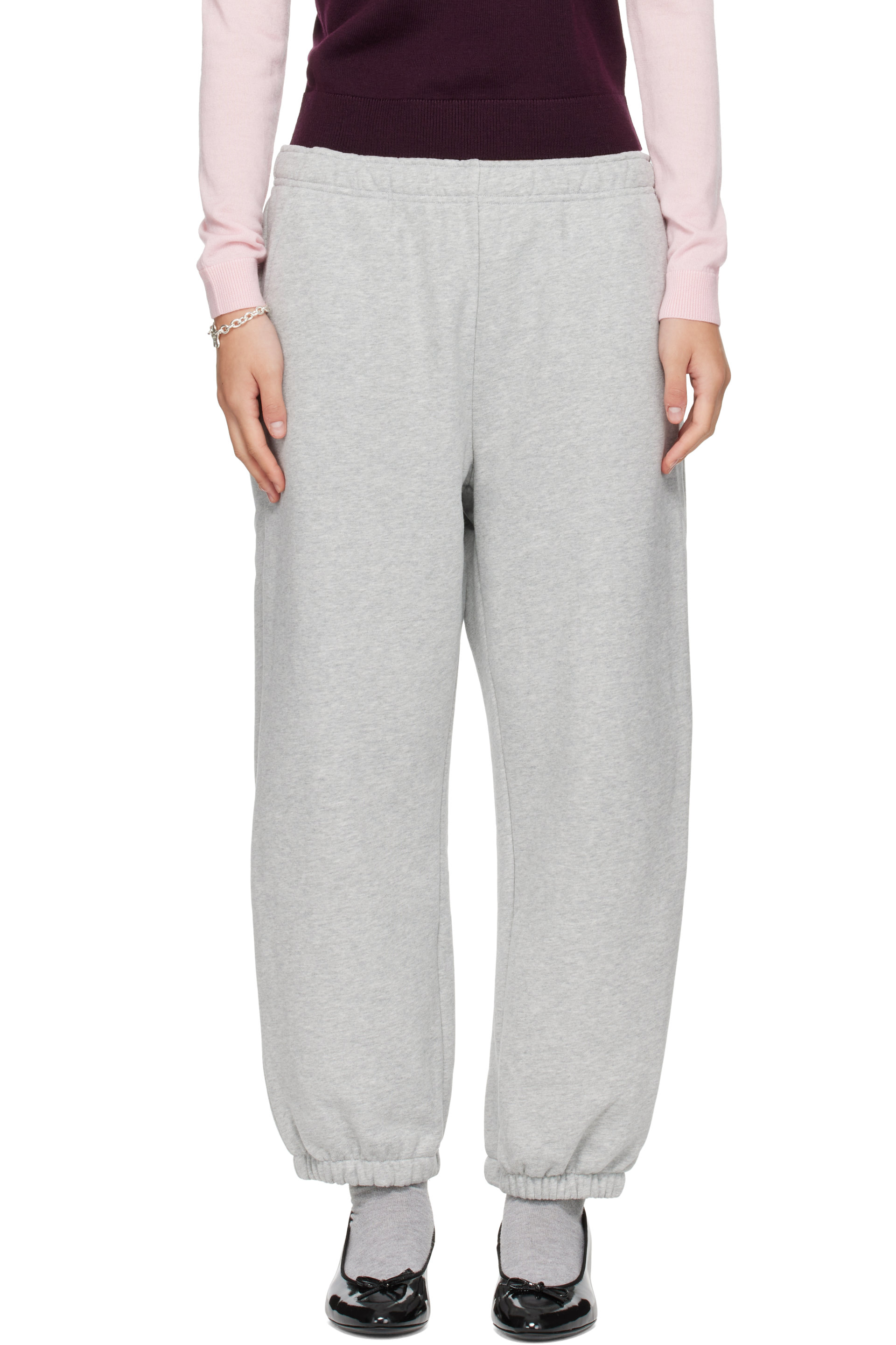 Sandy Liang - Gray Dimple Sweatpants