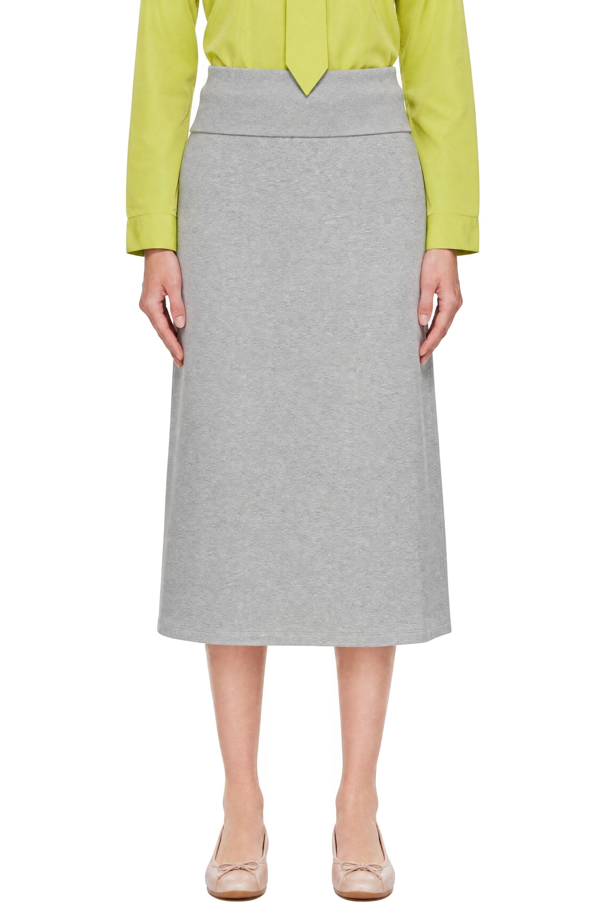 Sandy Liang - Gray Shiba Midi Shirt