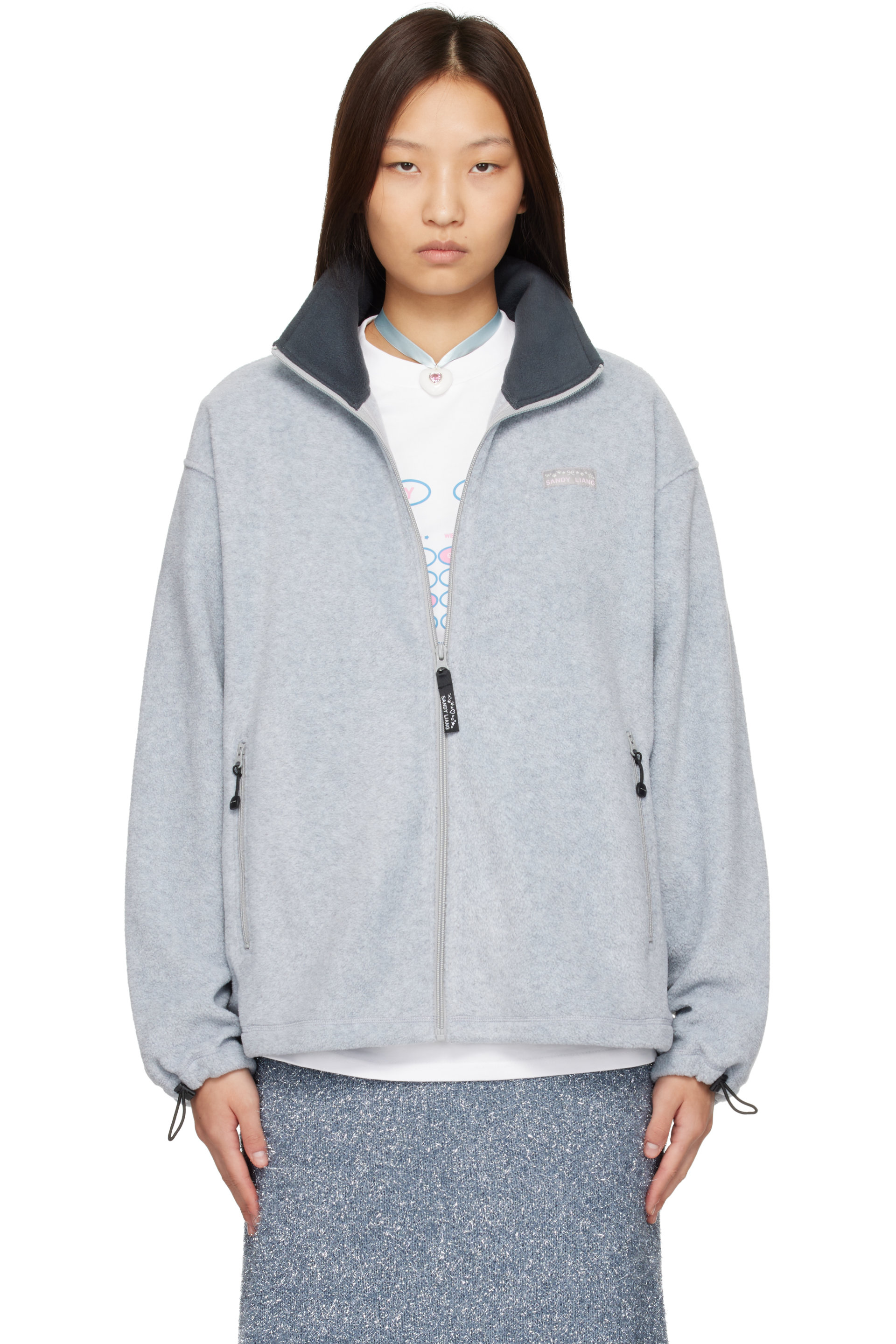Sandy Liang - Blouson Dawson gris
