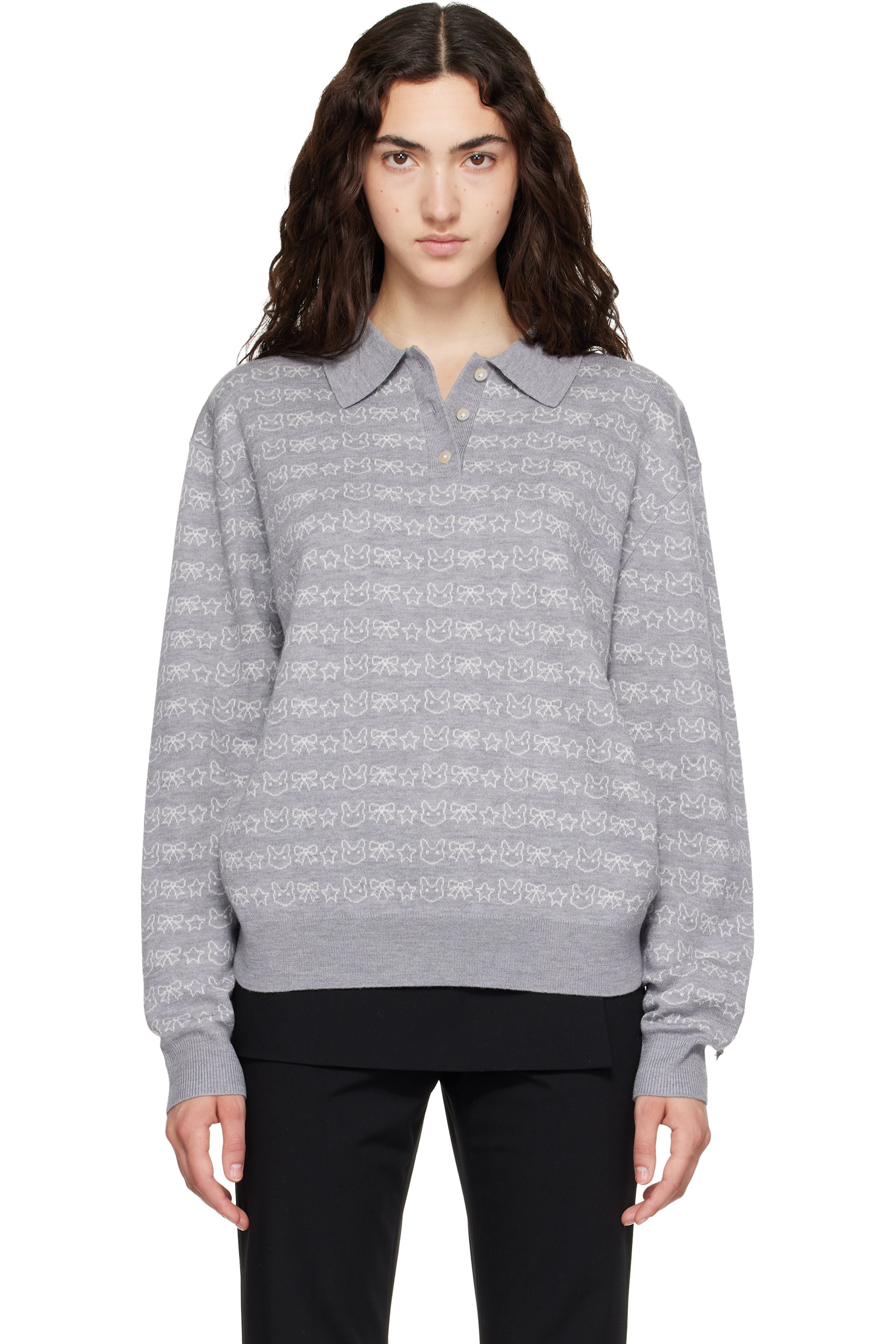 Sandy Liang - Gray Woods Polo