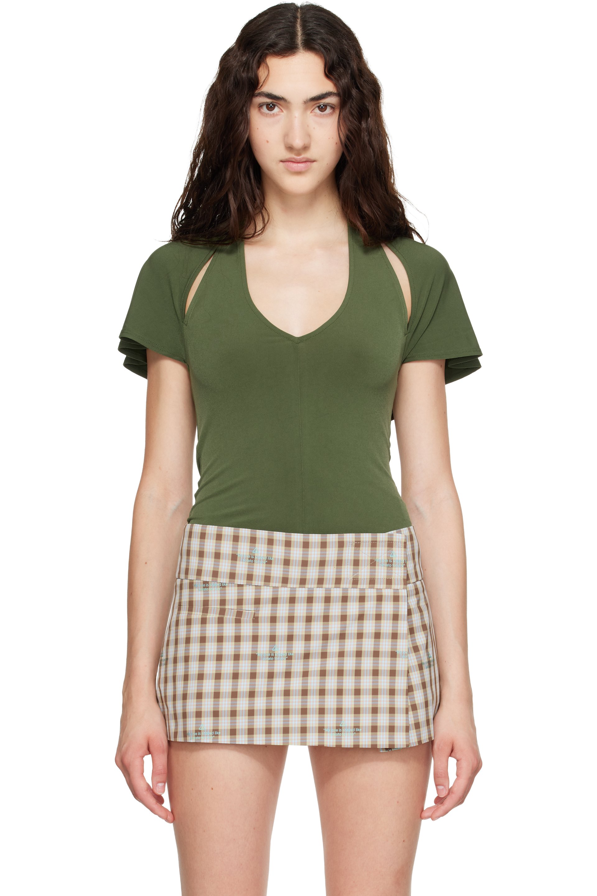 Sandy Liang - Khaki Bellini Top