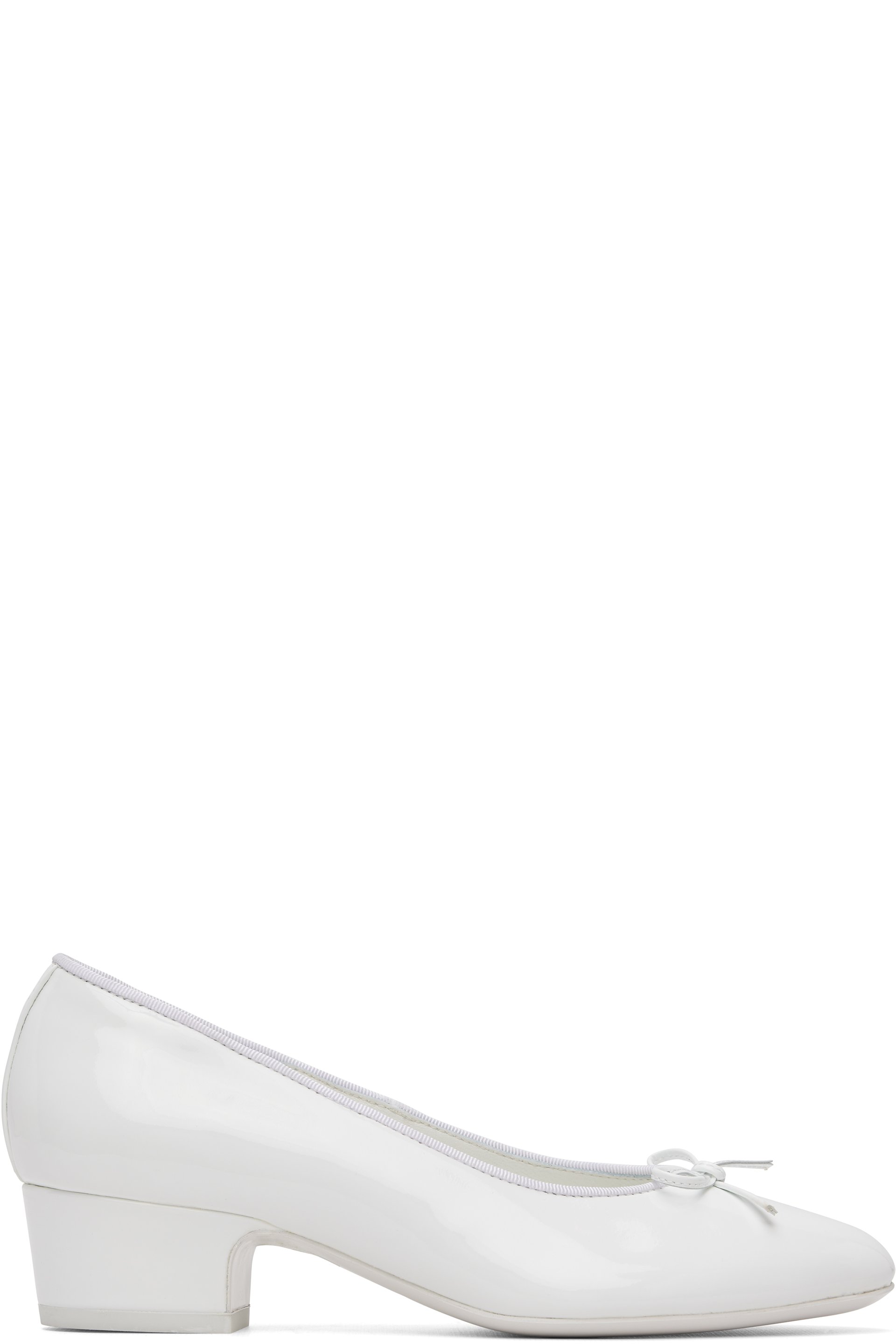 Sandy Liang - White Ballet Pump 40 Heels