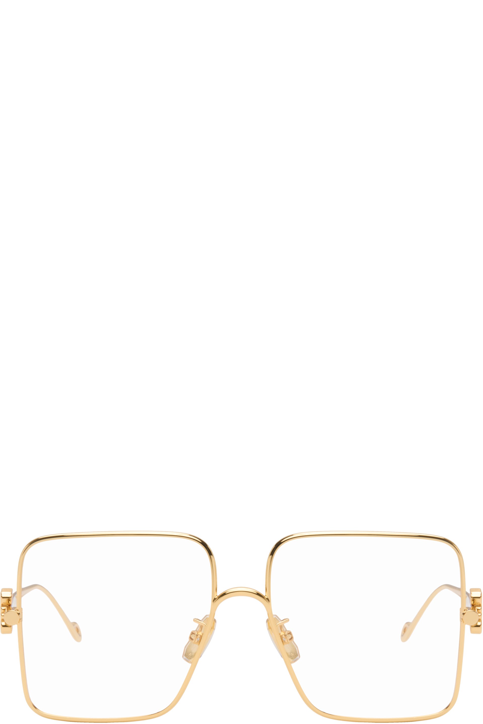 LOEWE - Gold Square Glasses