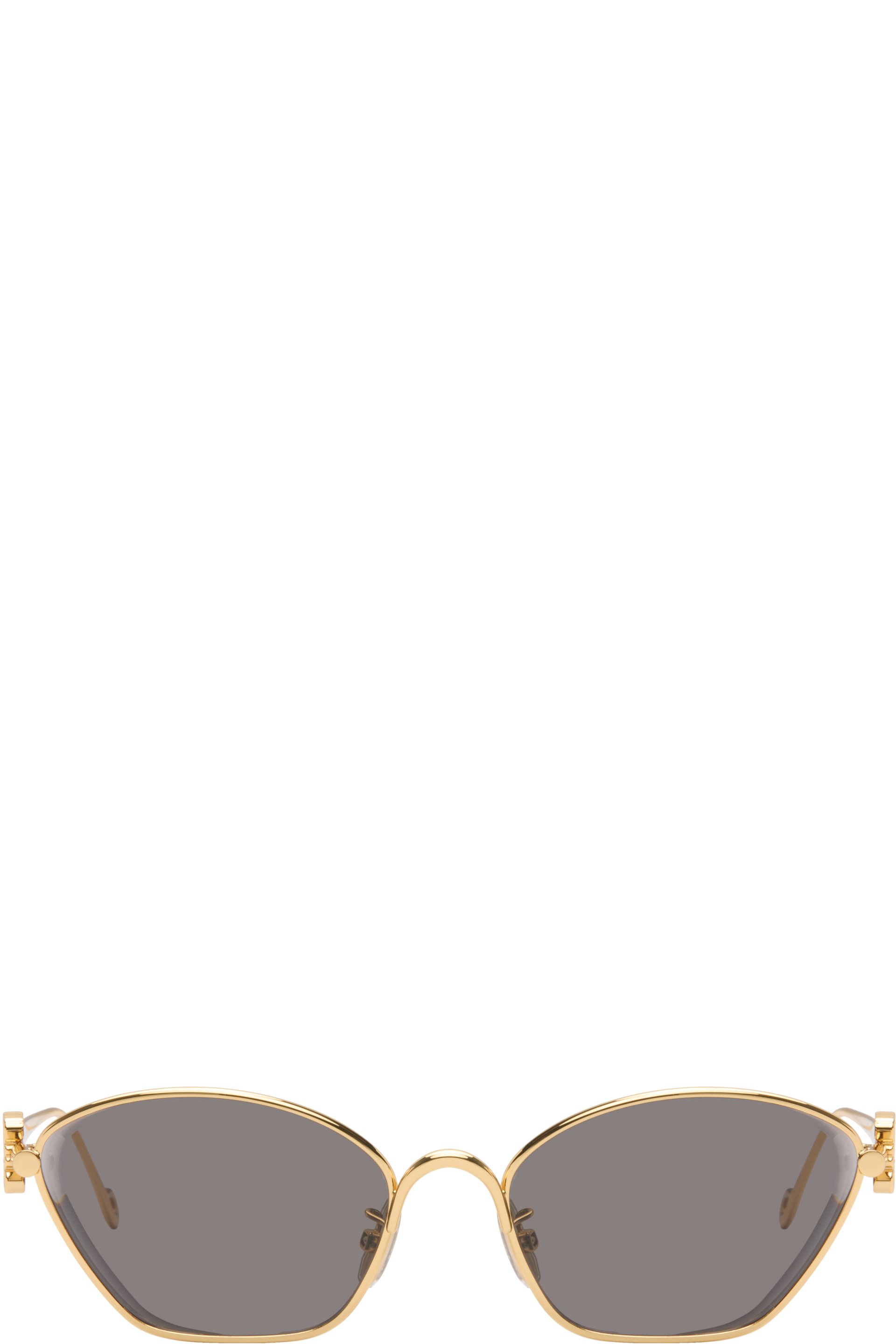 LOEWE - Gold Anagram Hexagonal Sunglasses