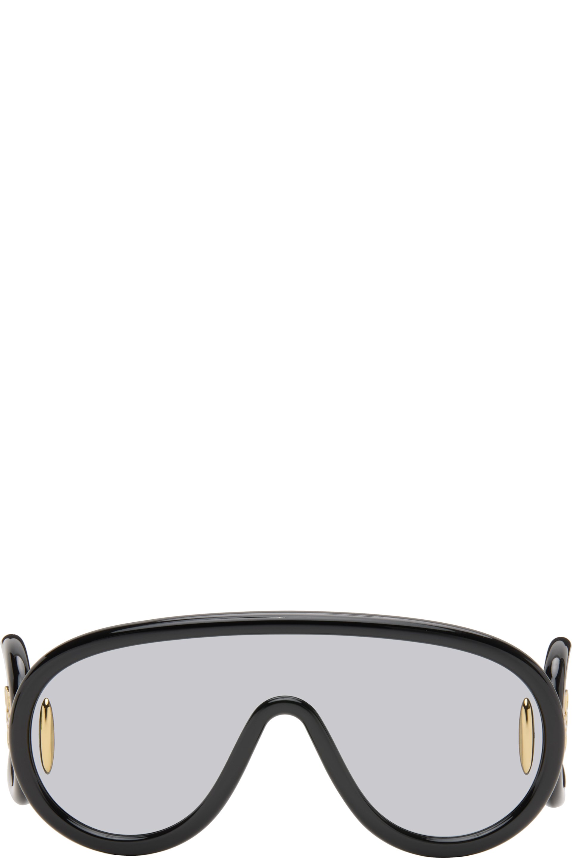 LOEWE - Black Wave Mask Sunglasses