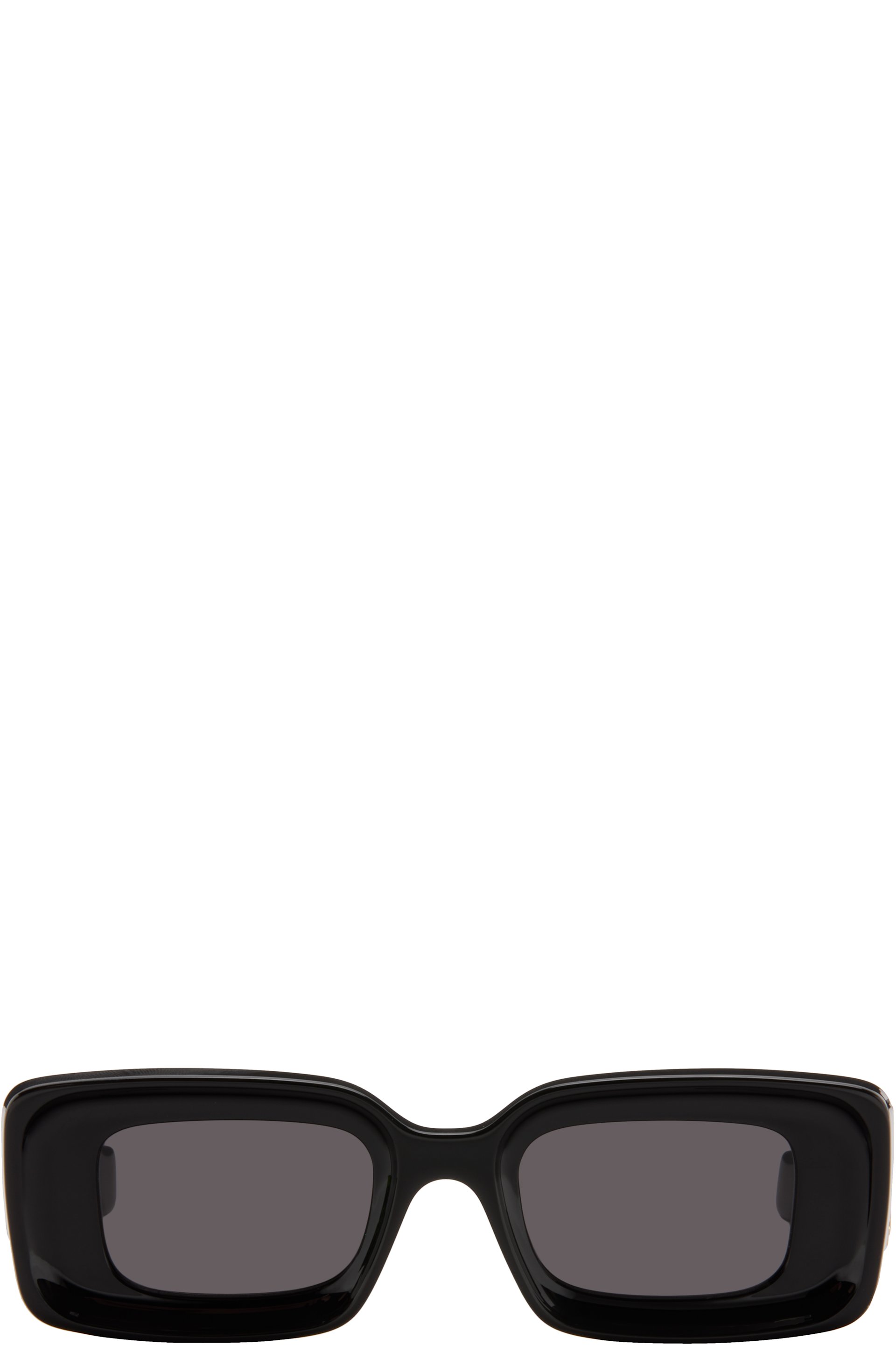 LOEWE - Black Rectangular Sunglasses