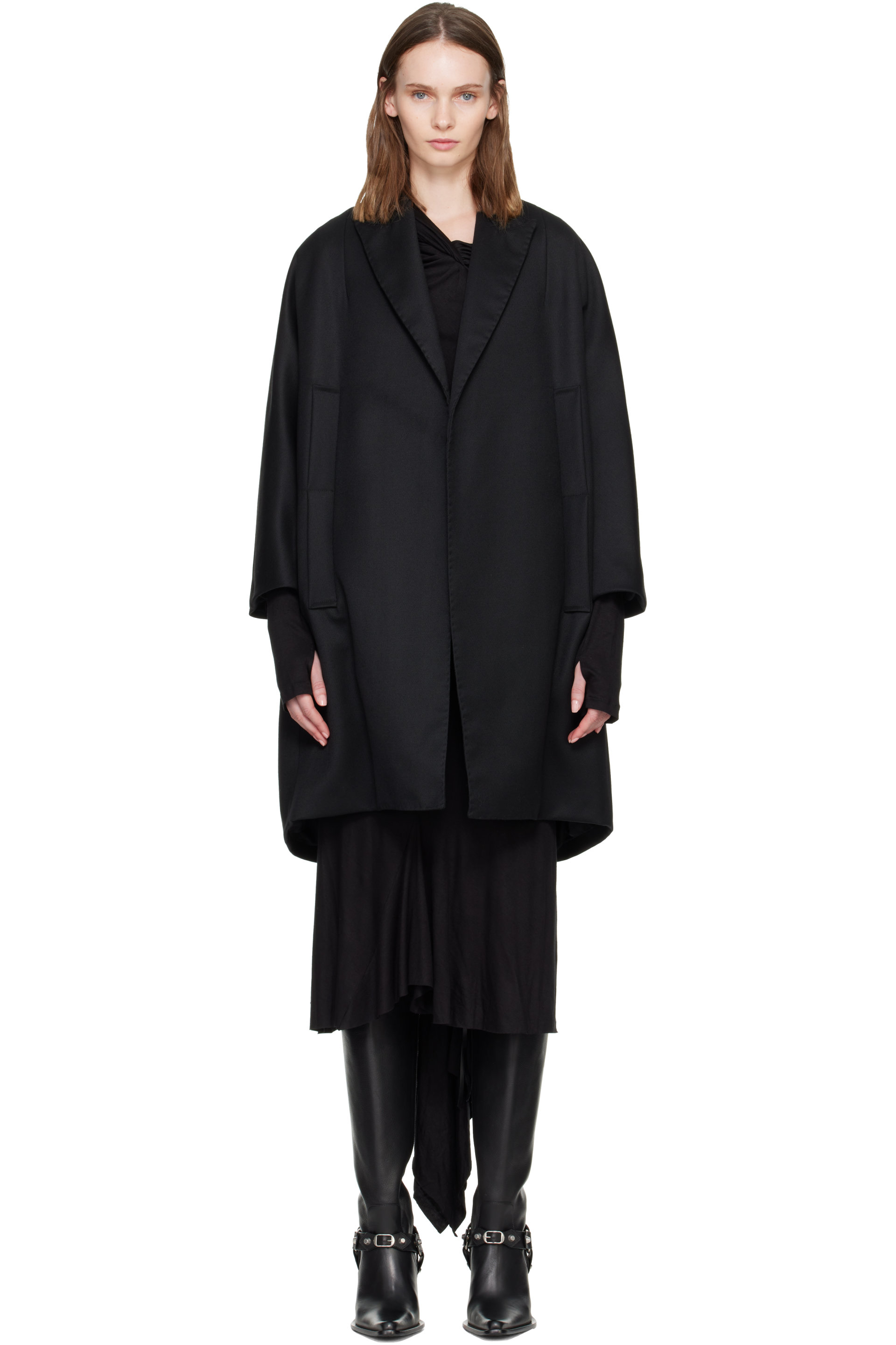AARON ESH - Black Cocoon Coat