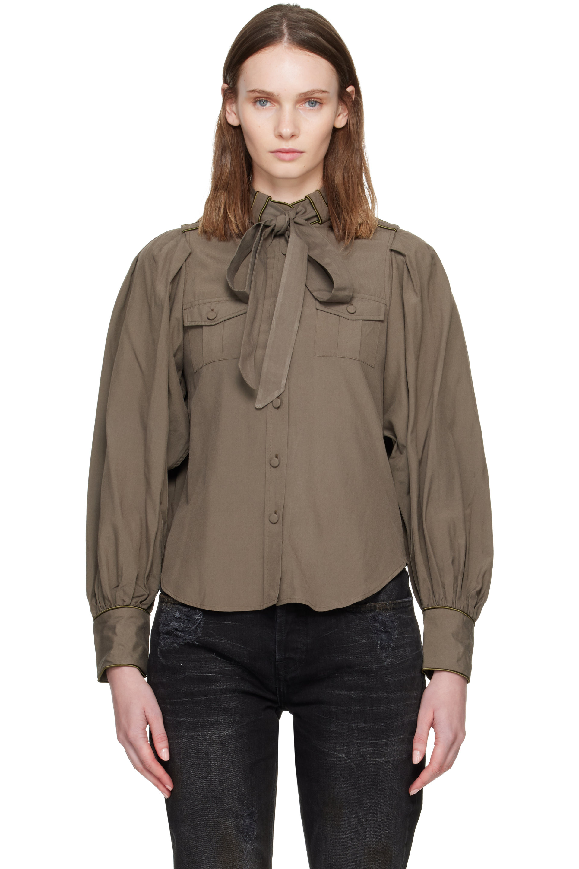 AARON ESH - Khaki Military Shirt