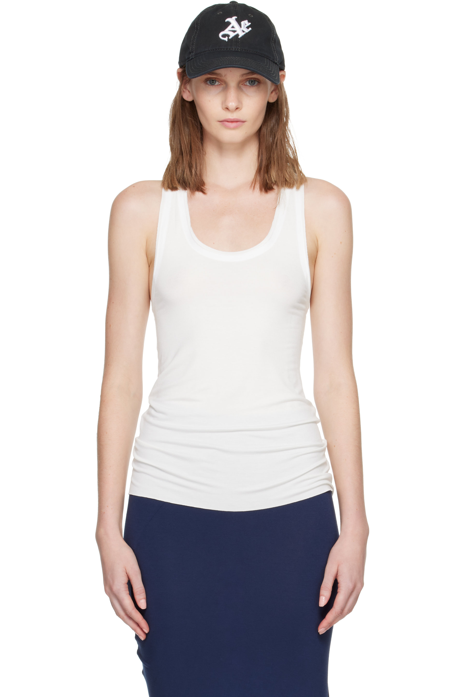 AARON ESH - White Vest Tank Top